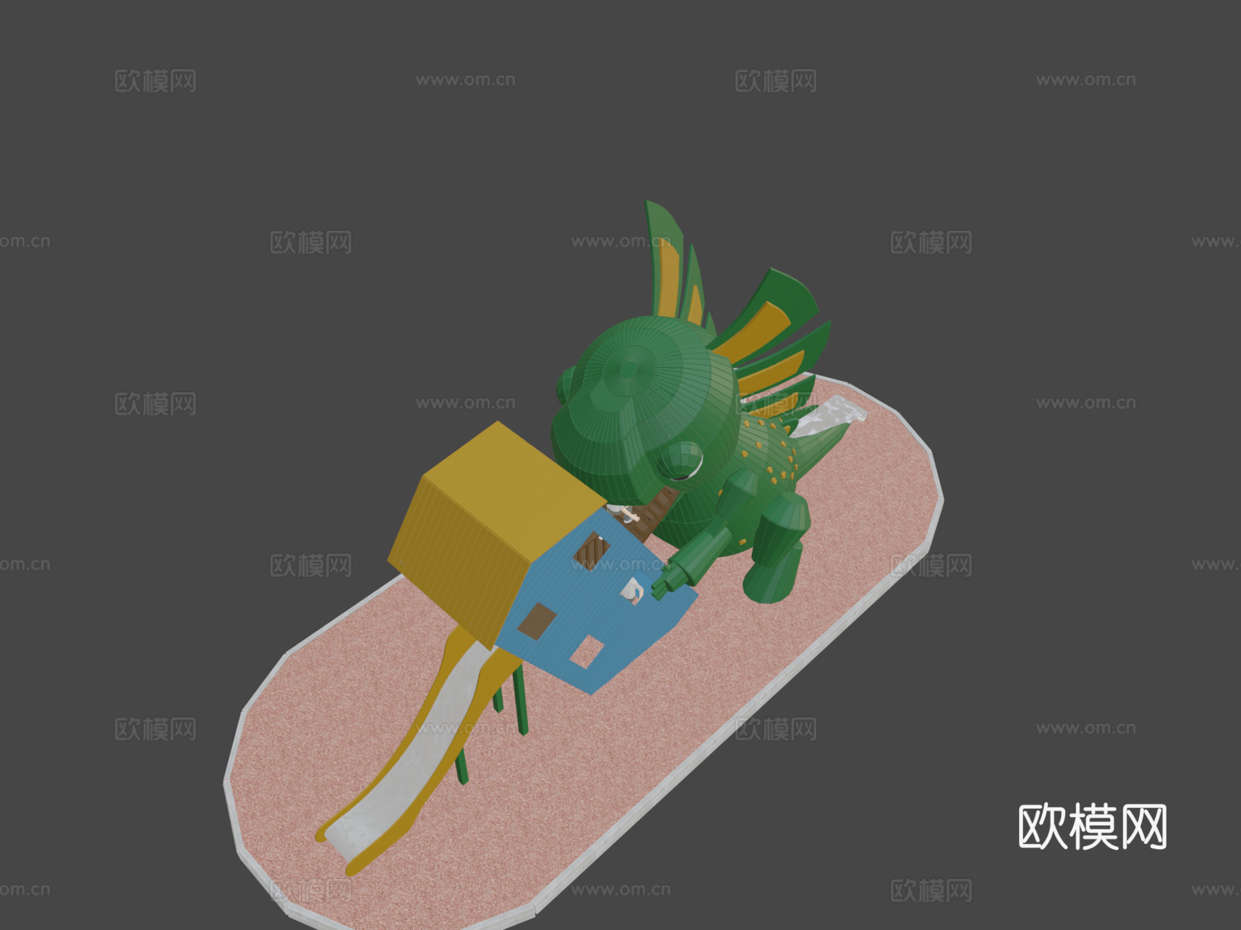 游乐场哥斯拉su模型