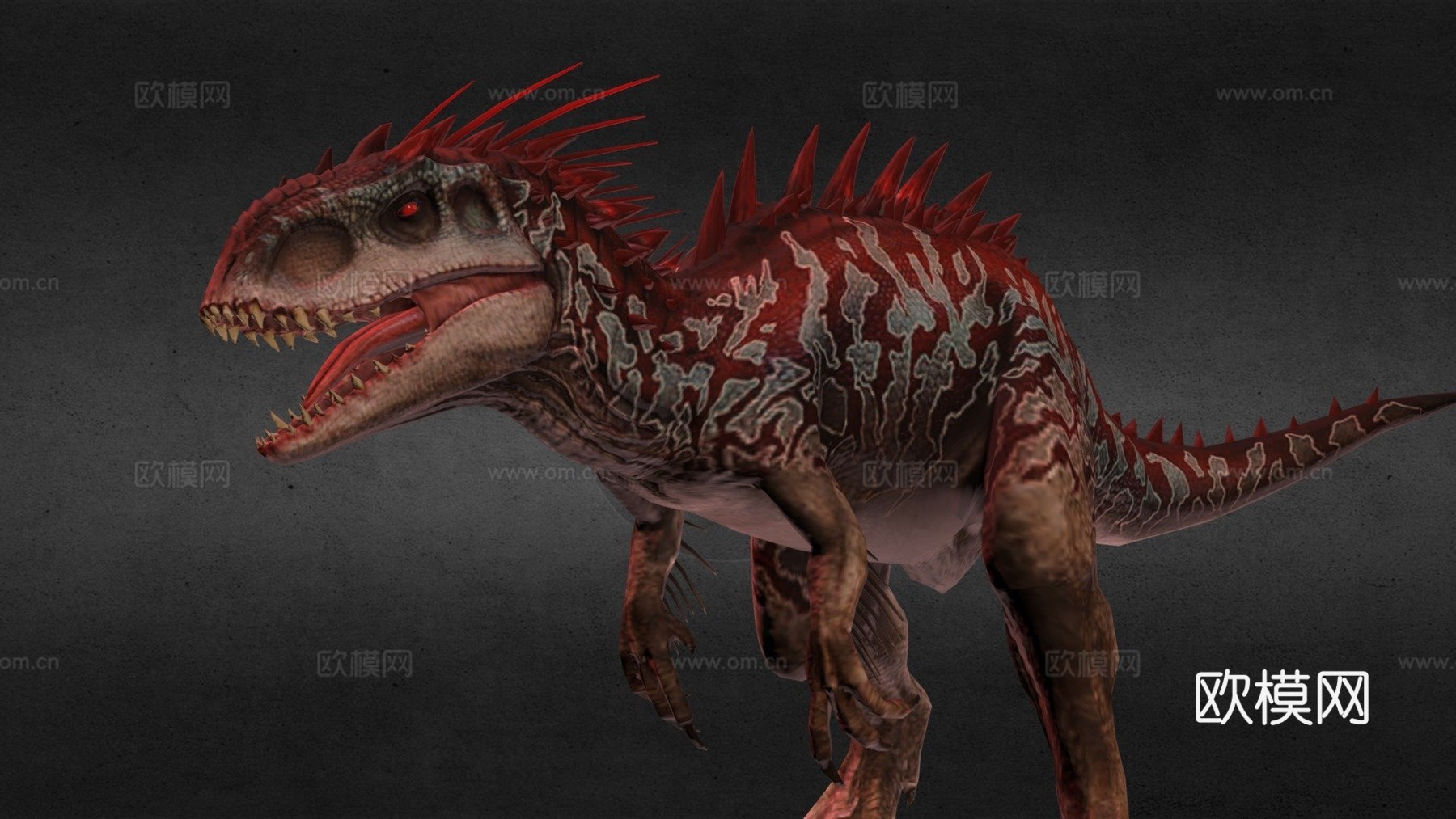 侏罗纪世界游戏40级暴虐霸王龙su模型