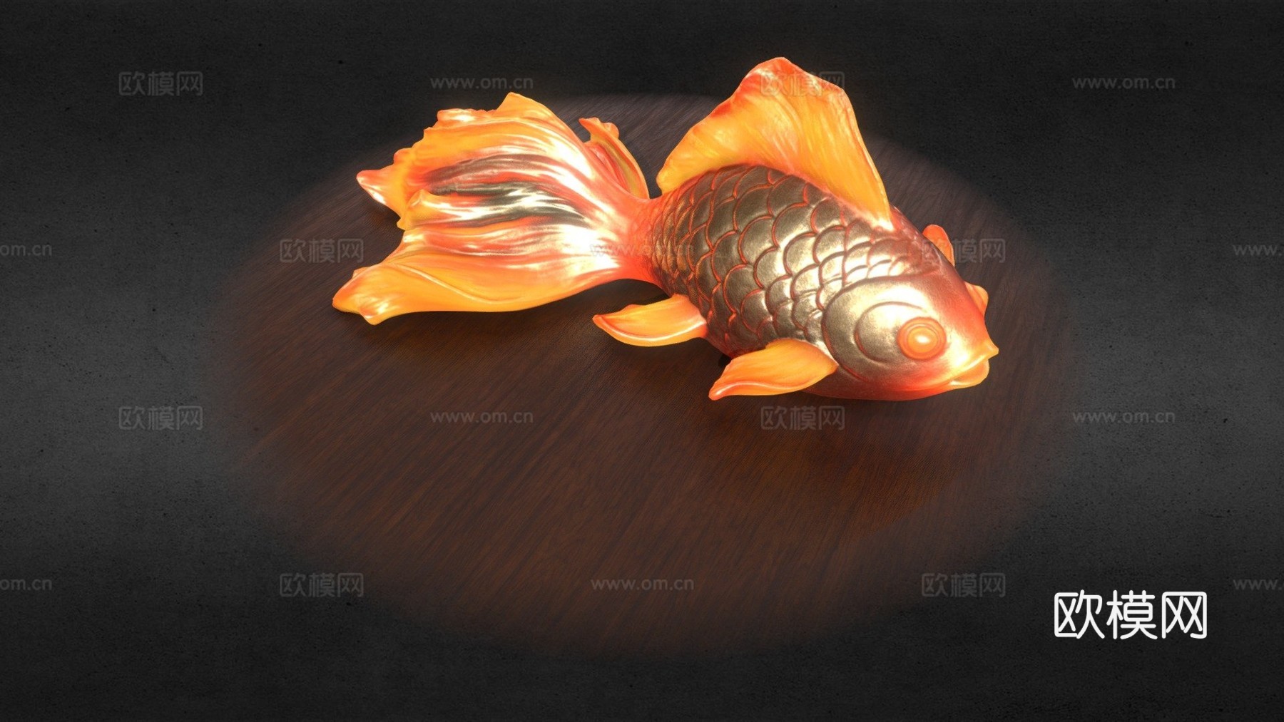 鱼4K烘焙材质测试su模型