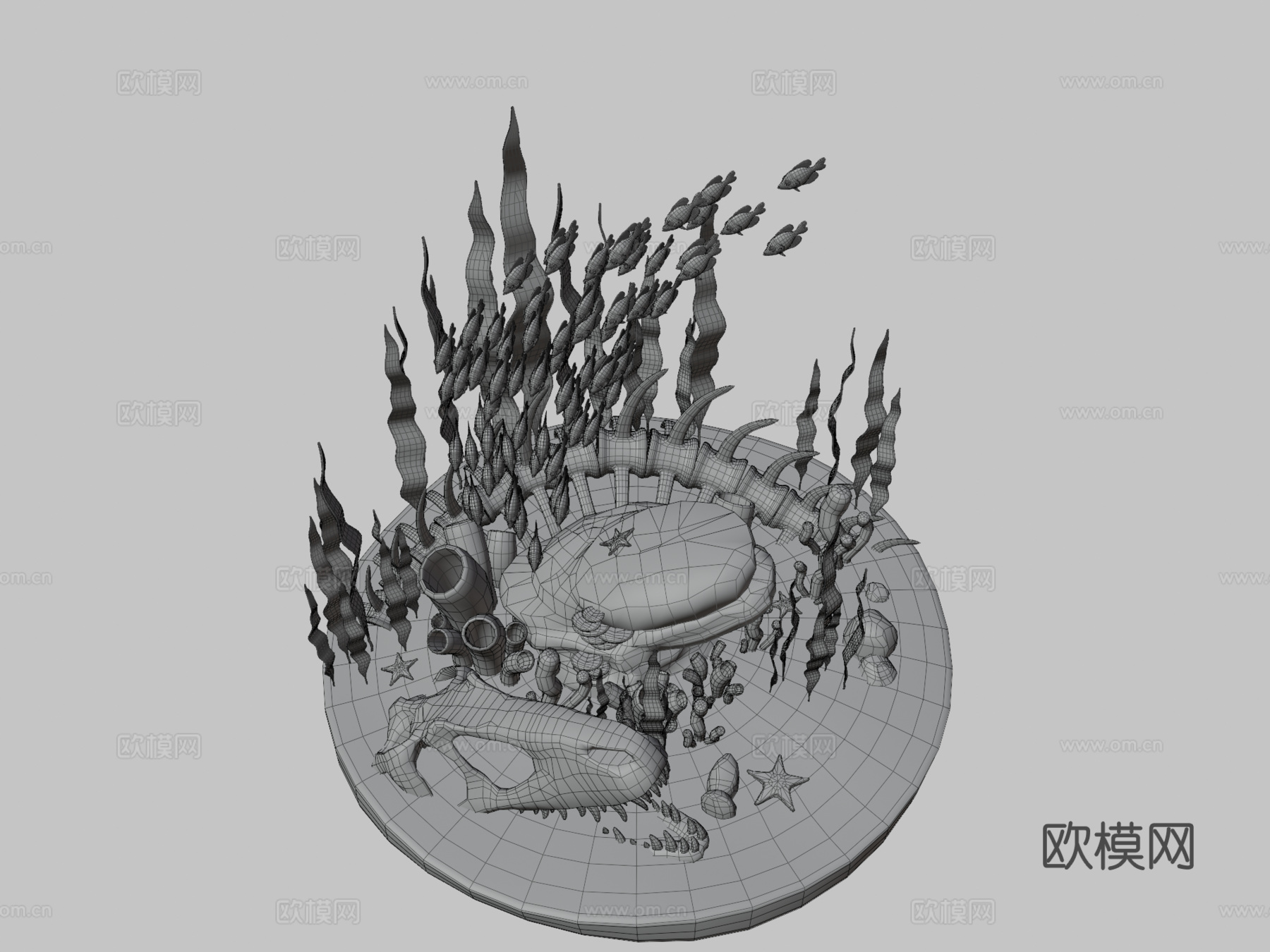 水下环境su模型下载（渲染图3）