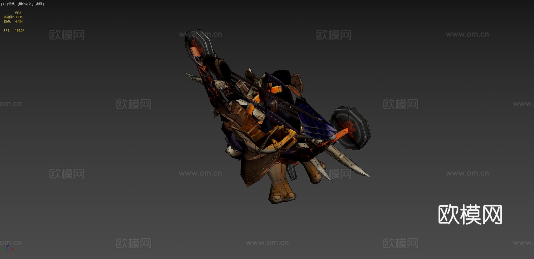 Dota2忧郁弓箭手su模型