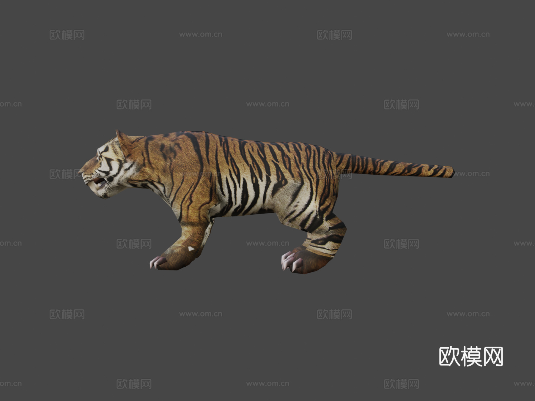 三维实时幻想坐骑虎su模型下载（渲染图7）