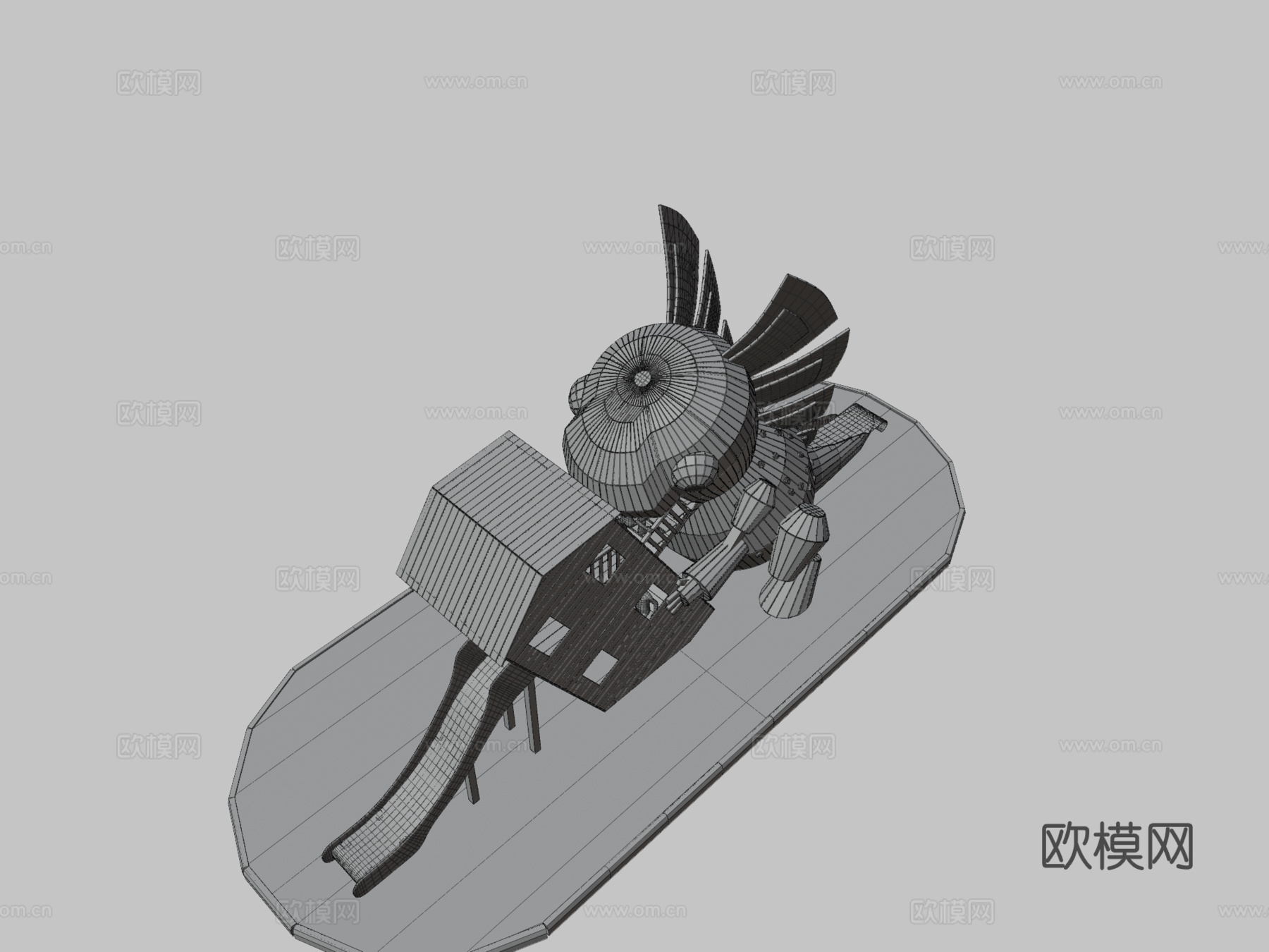 游乐场哥斯拉su模型