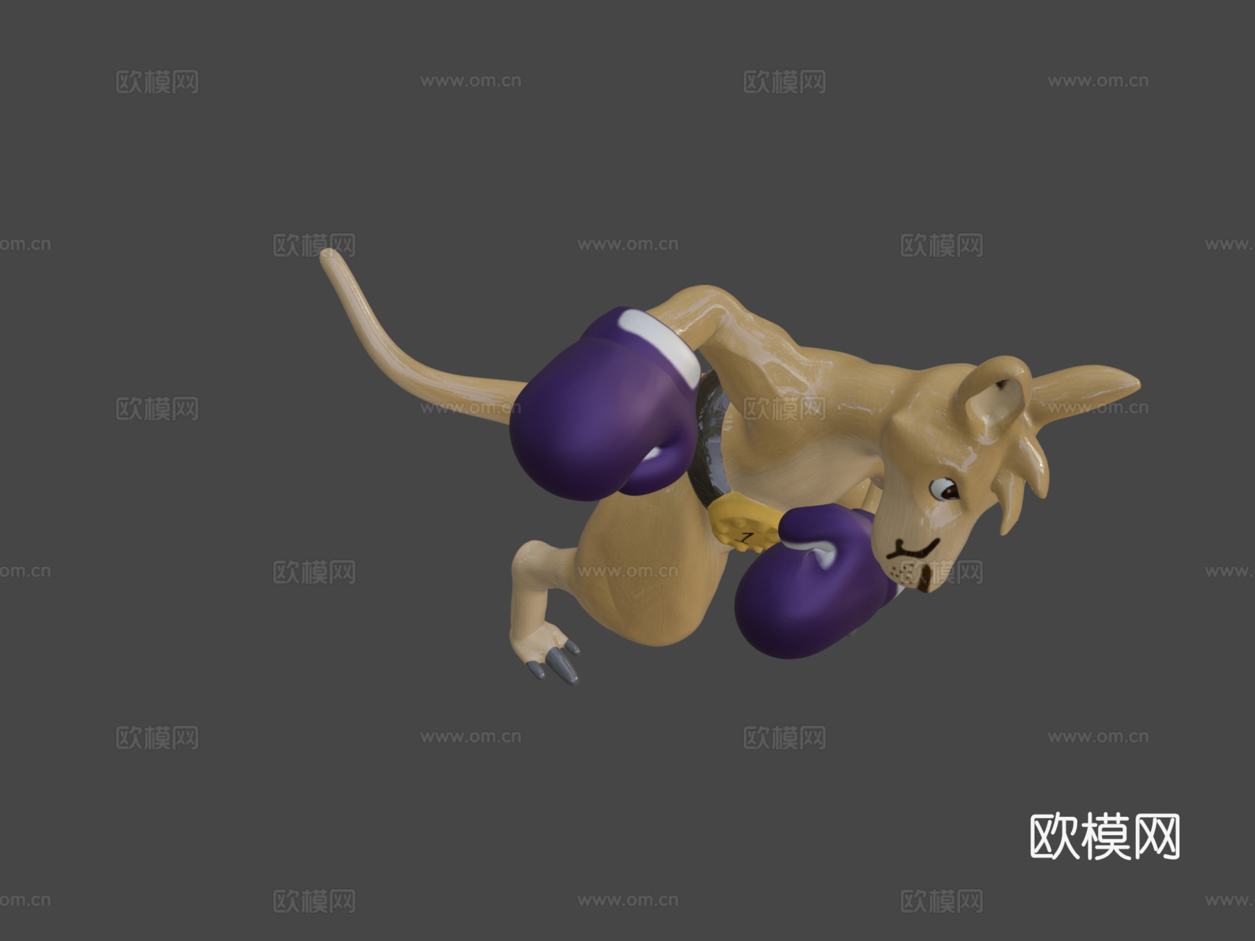 袋鼠拳击su模型