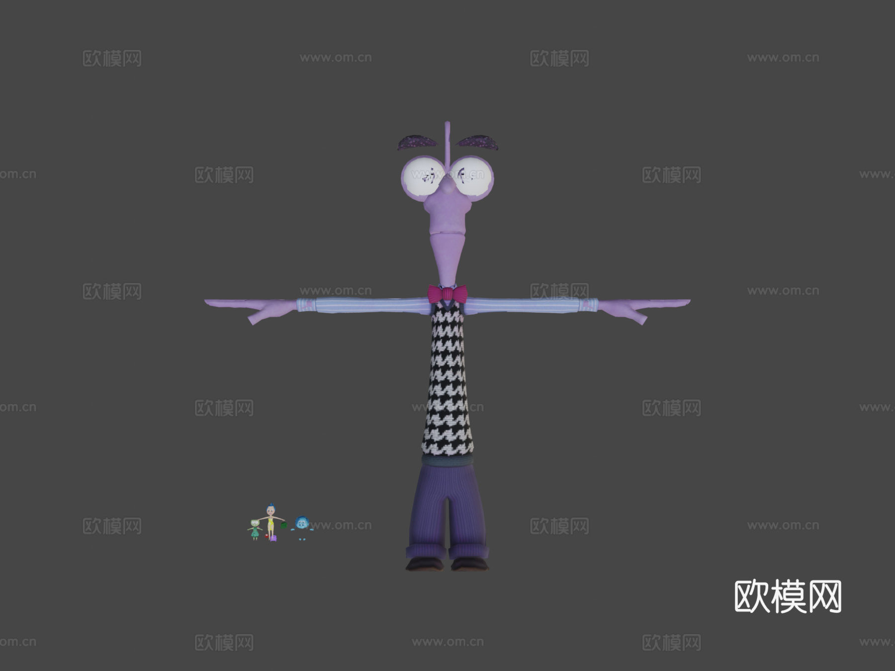 头脑特工队全角色套装全绑定su模型