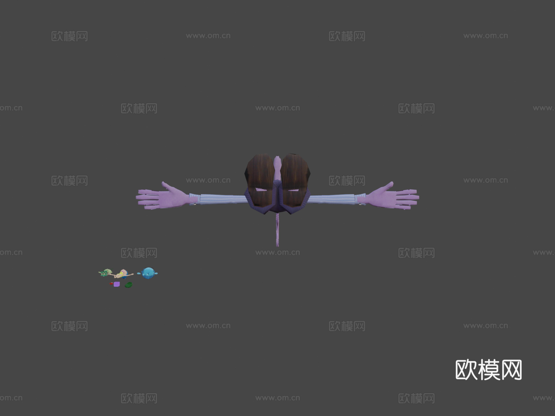 头脑特工队全角色套装全绑定su模型