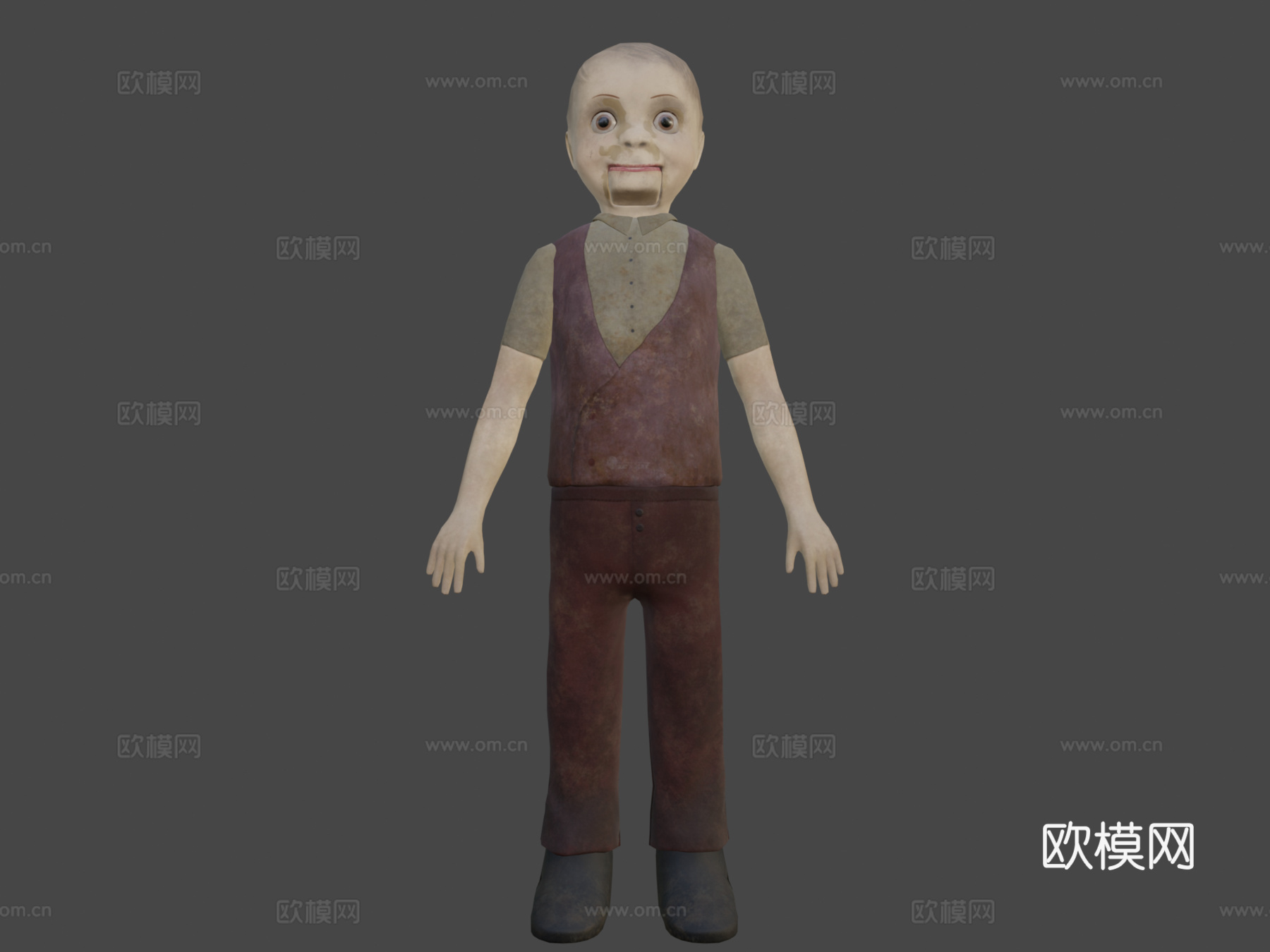 闹鬼腹语玩偶su模型