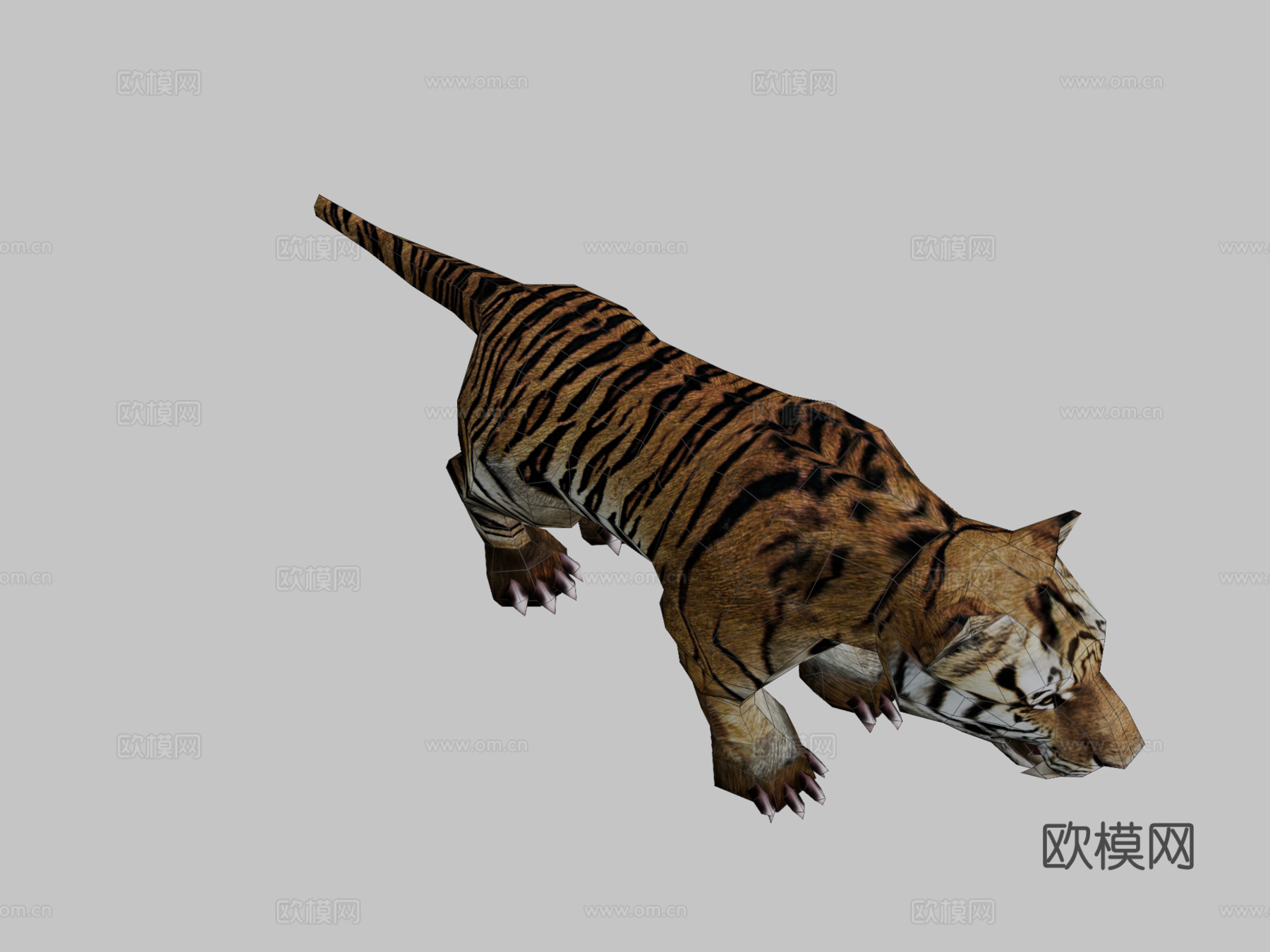 三维实时幻想坐骑虎su模型下载（渲染图2）