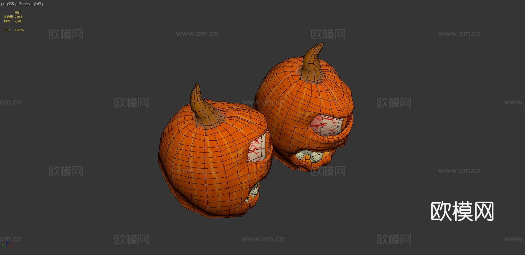 恐怖南瓜su模型下载（渲染图4）