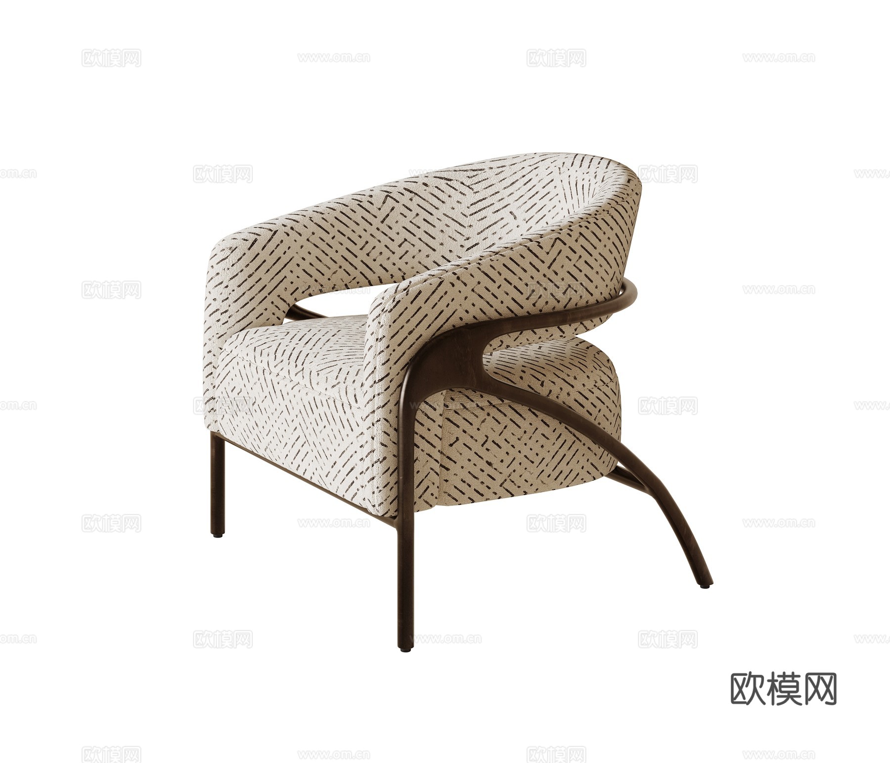 意式轻奢休闲椅su模型