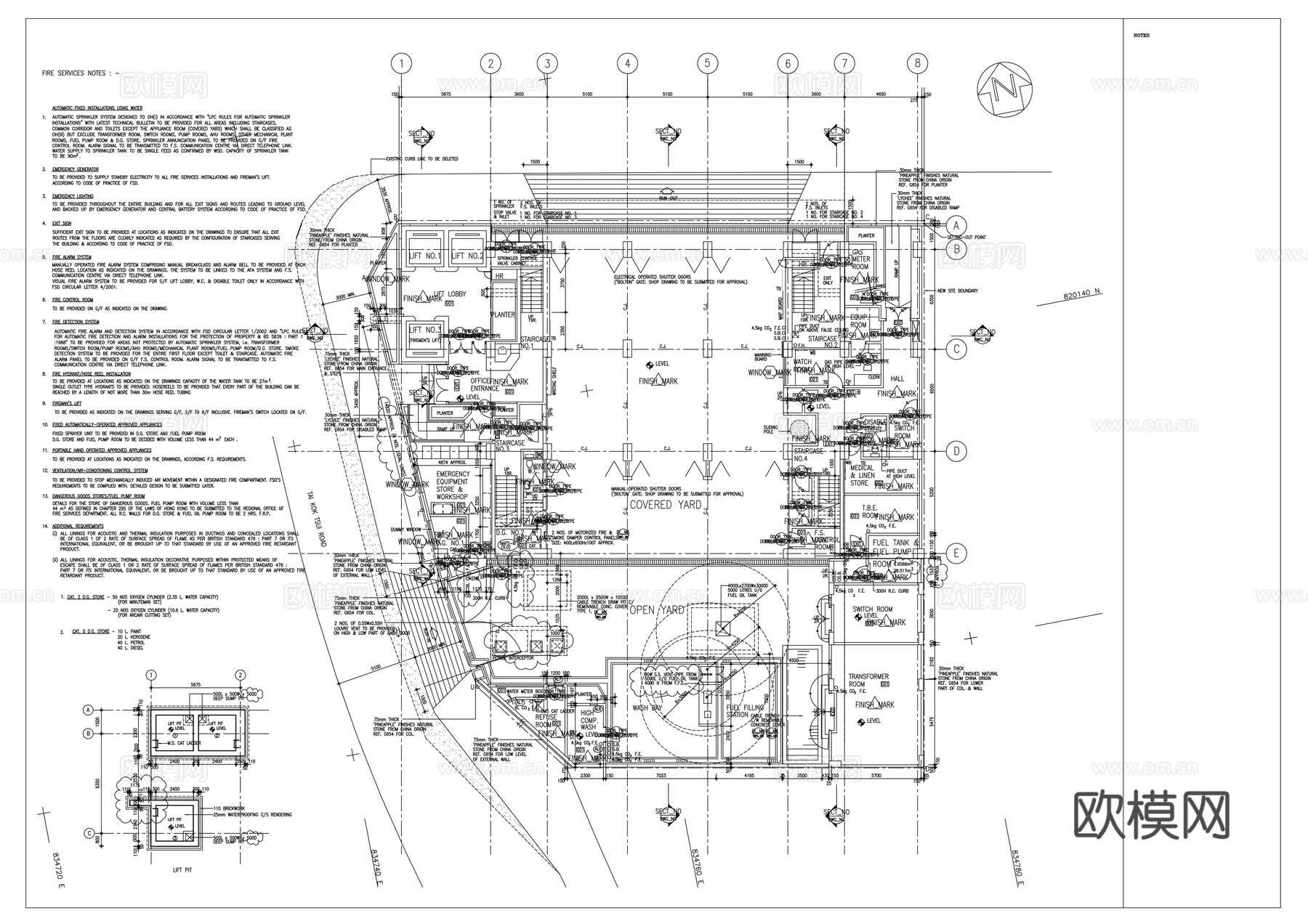 平面布置图cad施工图