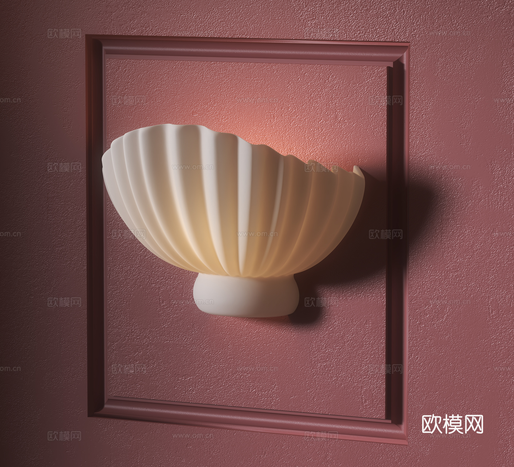 法式石膏壁灯su模型