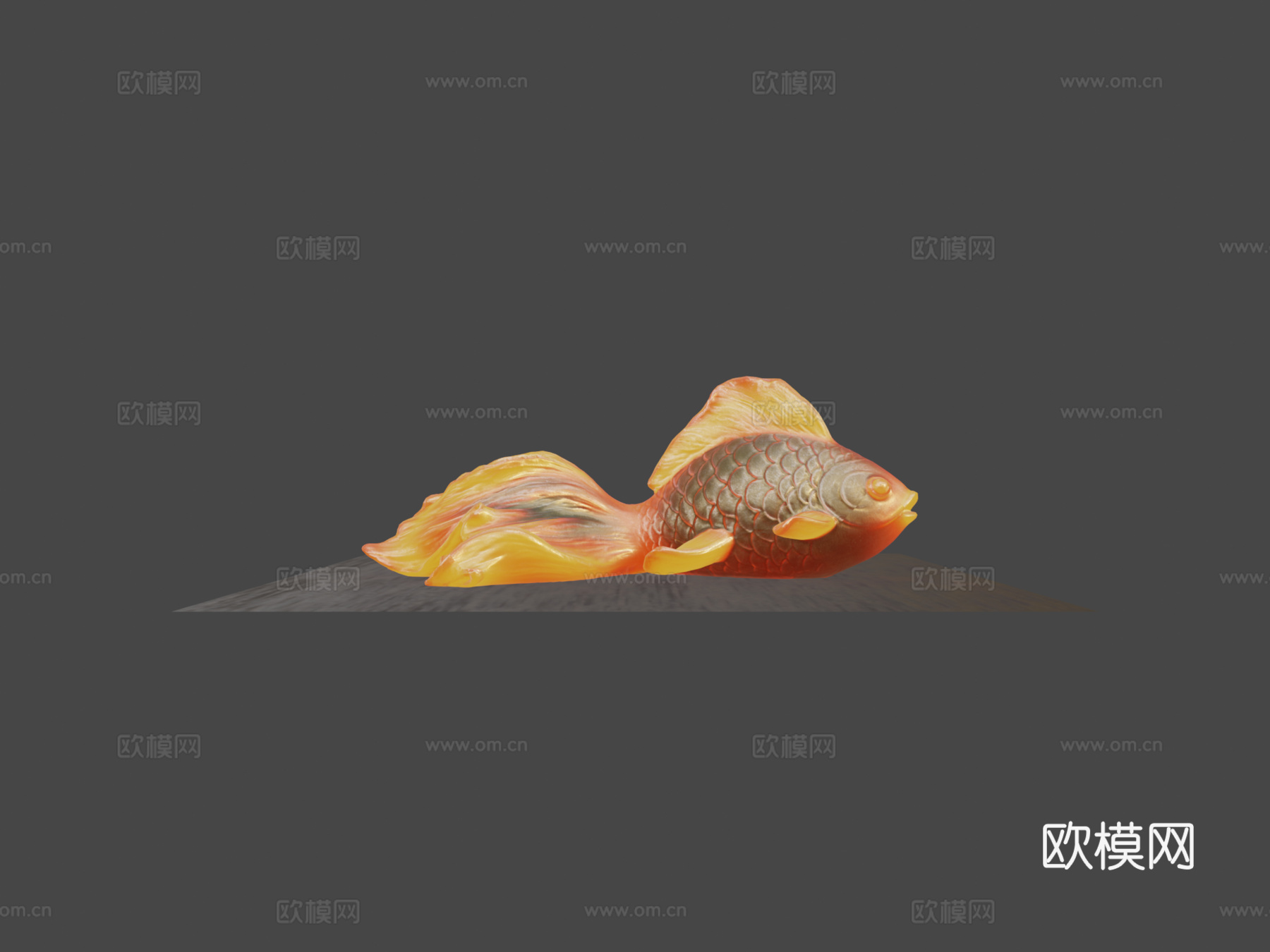鱼4K烘焙材质测试su模型