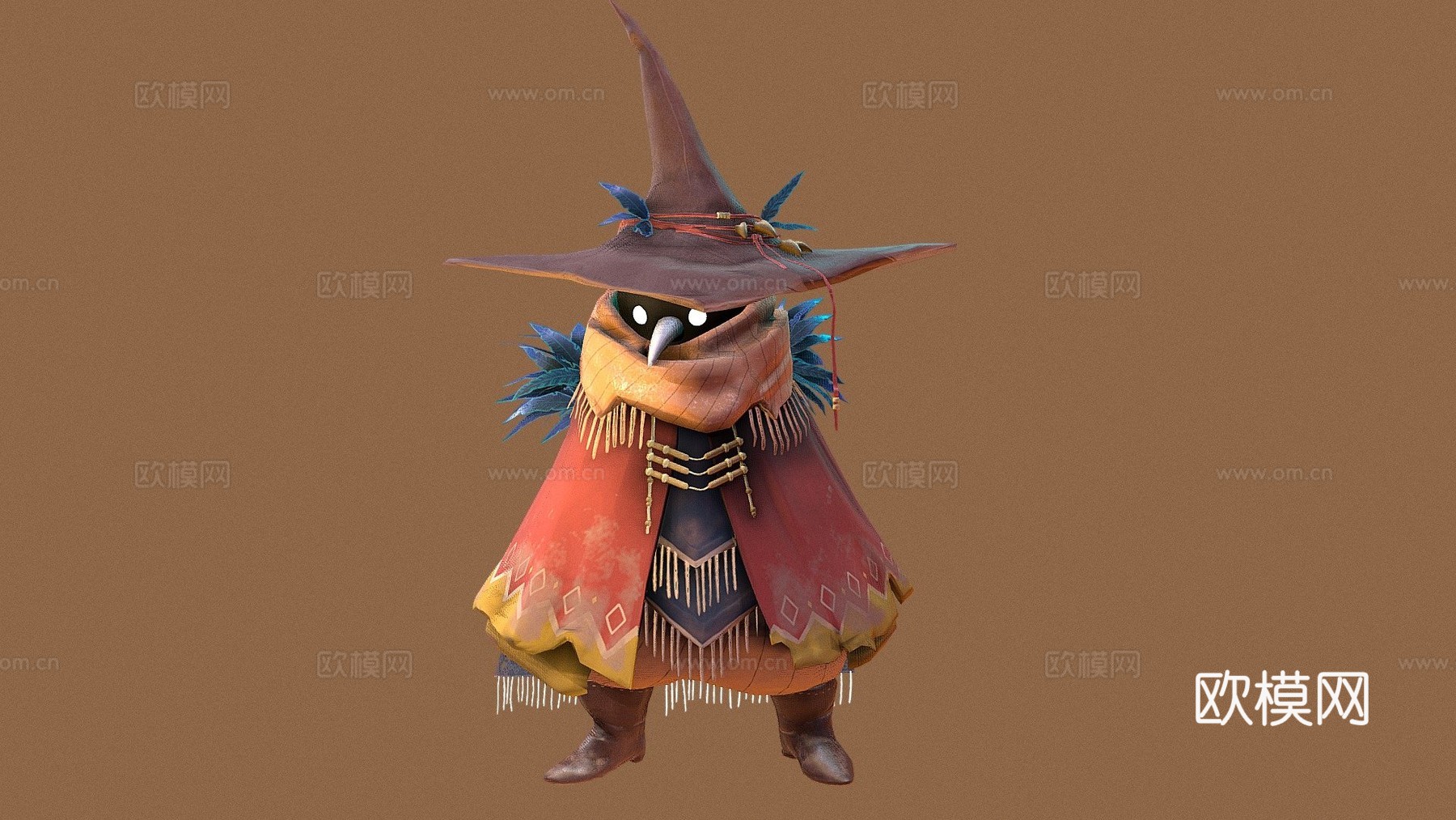 狂野女巫原生种su模型