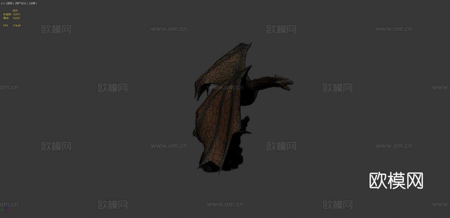 权力的游戏卓耿树脂雕像扫描su模型