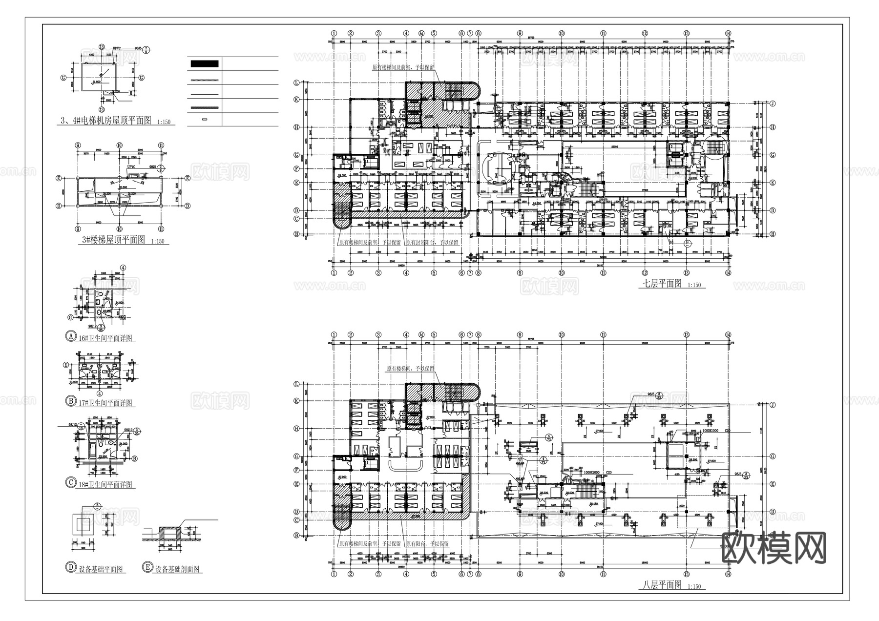 工装平面图cad施工图