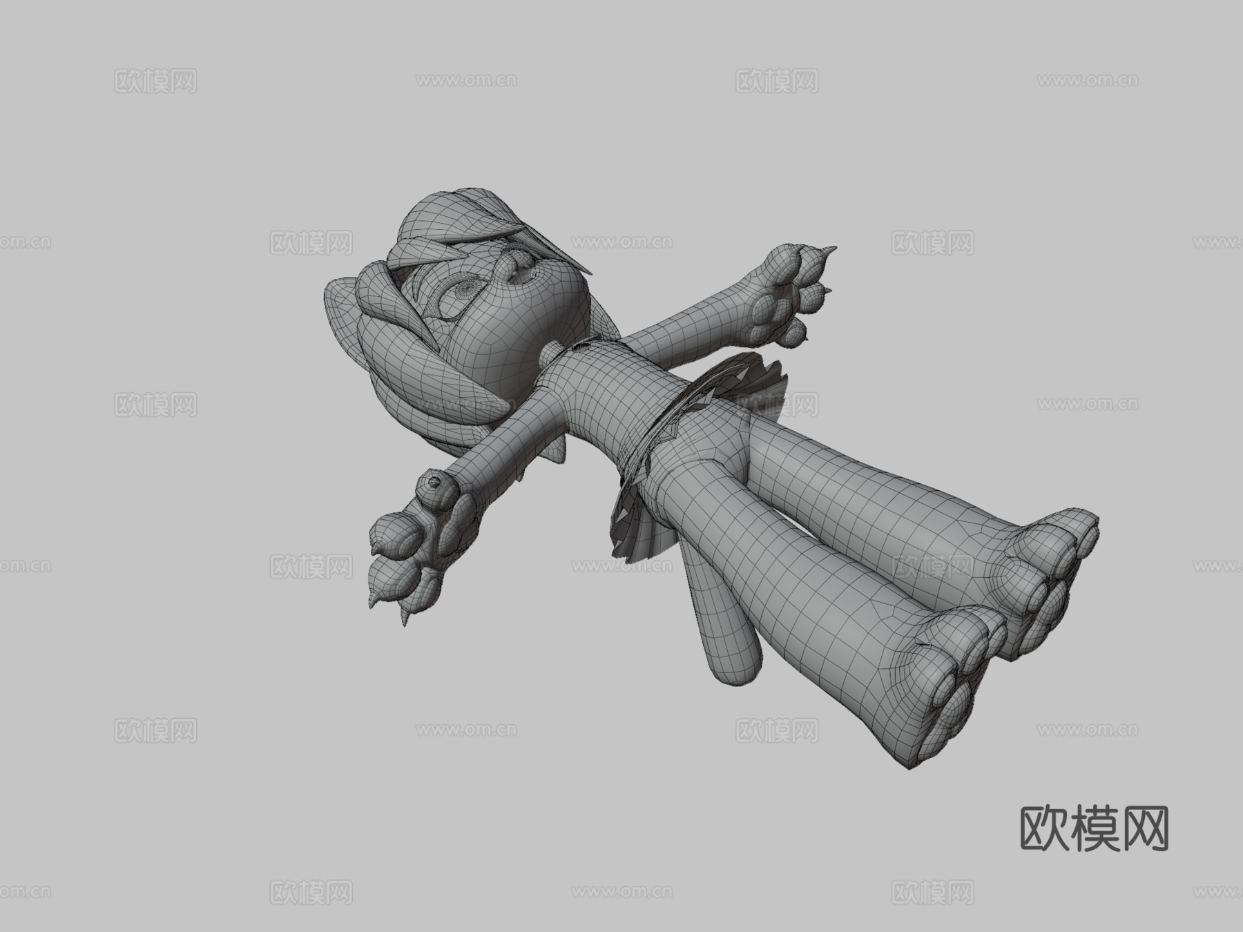 空想造物女仆猫老虎su模型