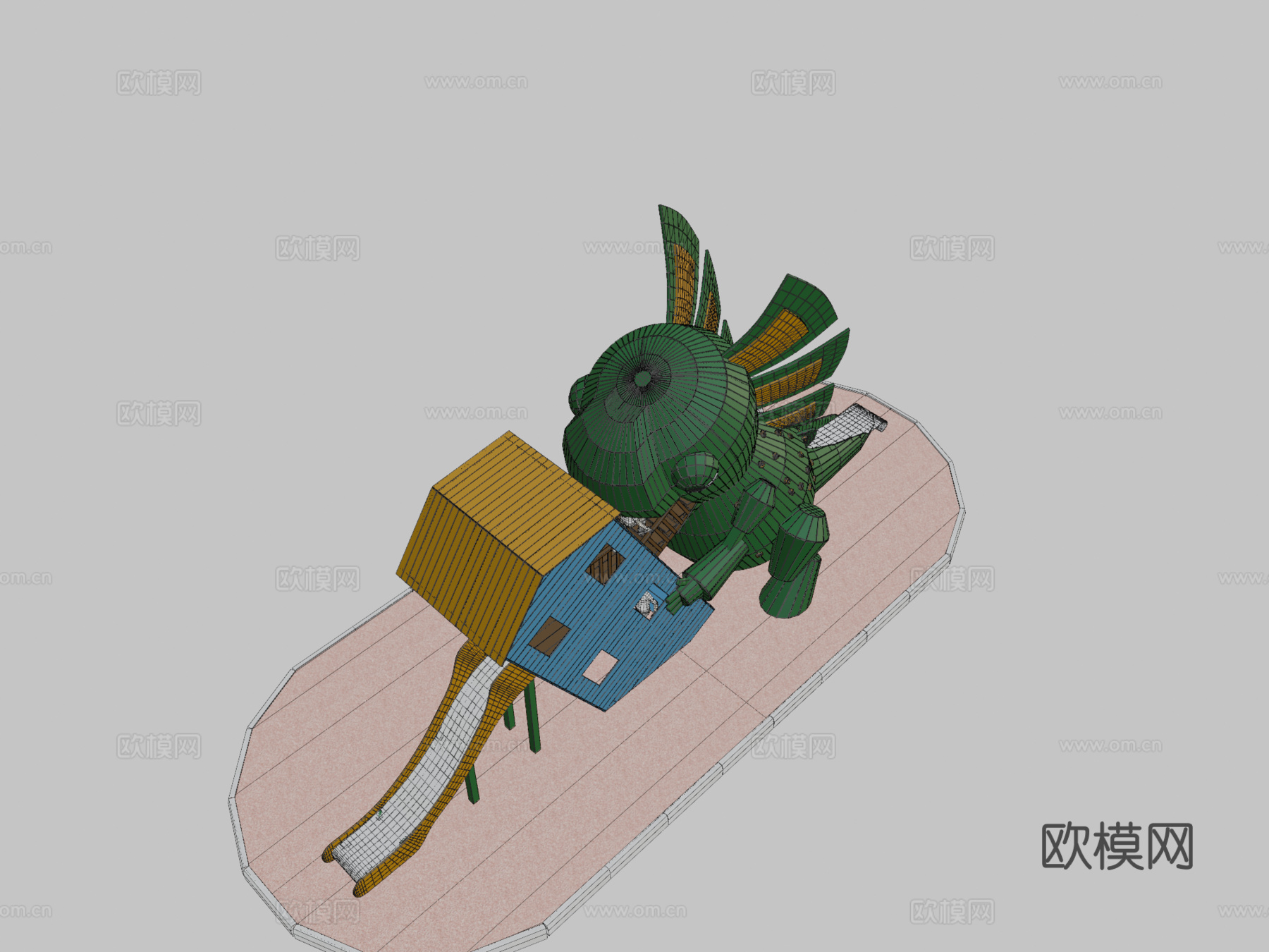 游乐场哥斯拉su模型