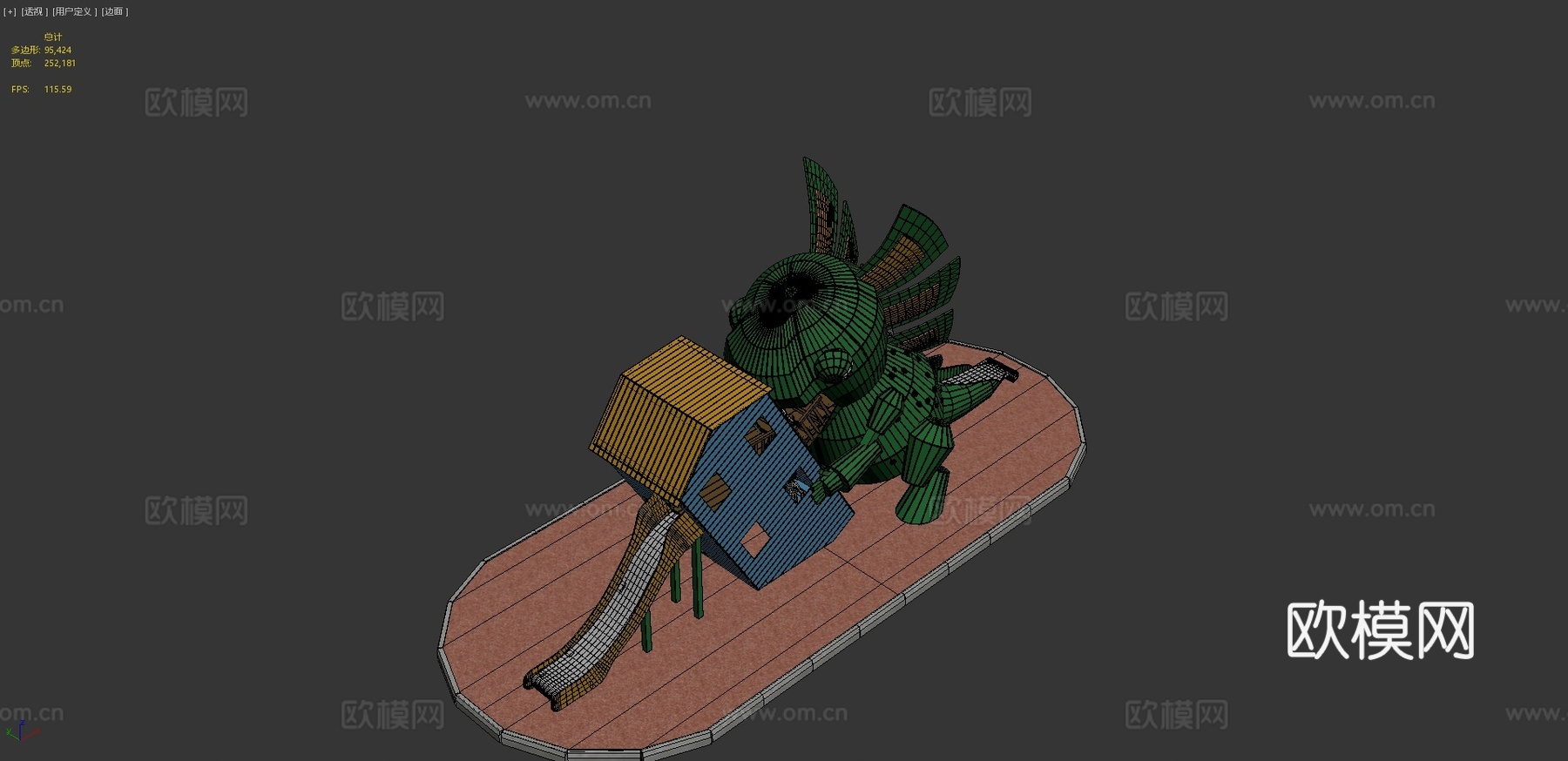 游乐场哥斯拉su模型