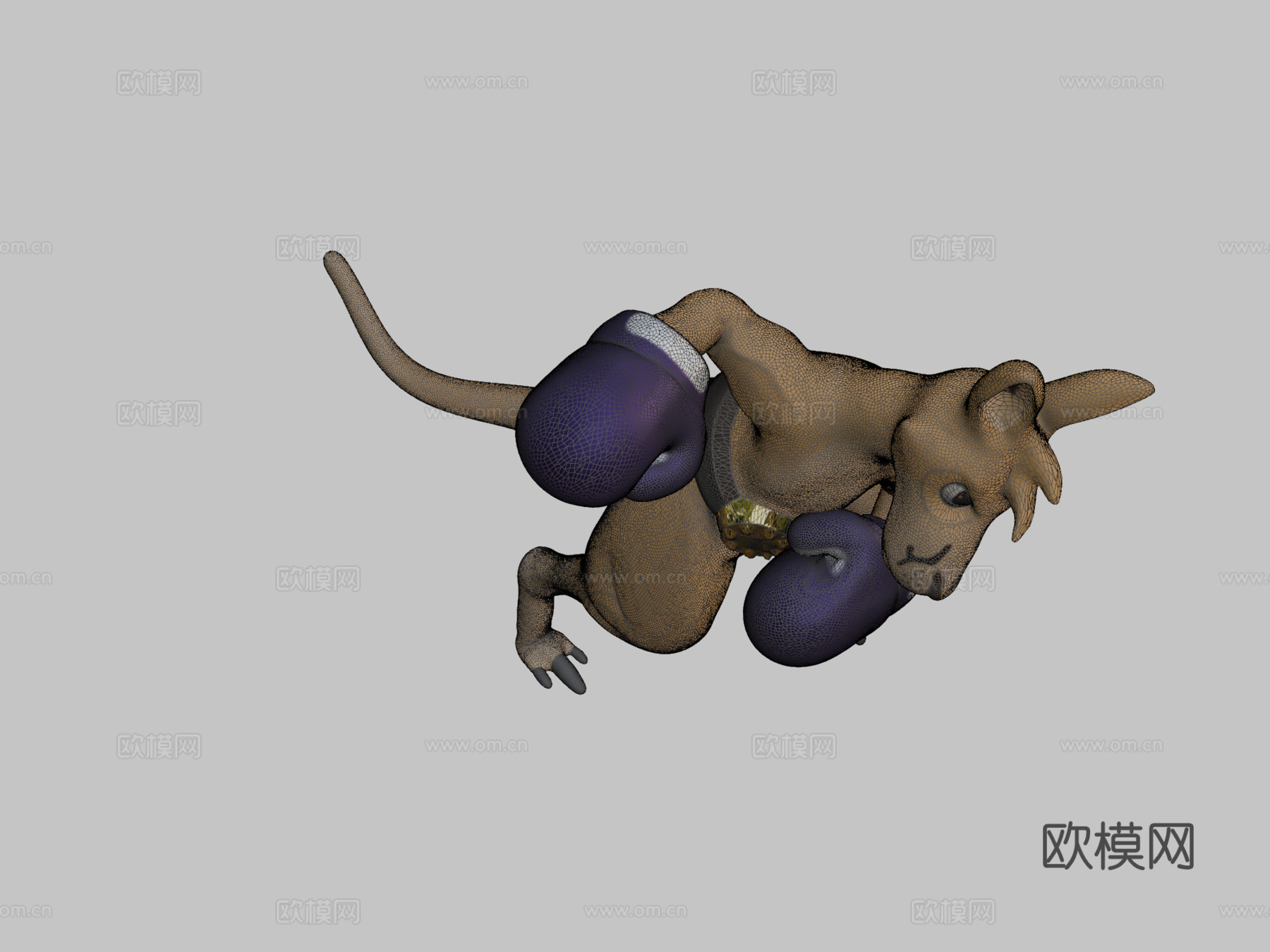 袋鼠拳击su模型