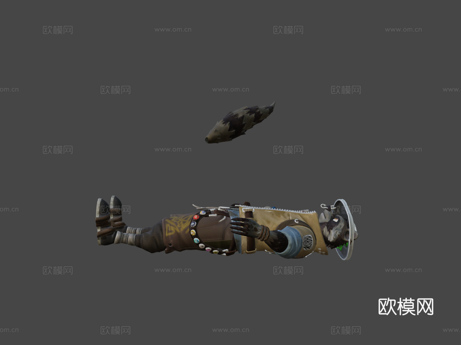 鲁弗斯堡垒之夜皮肤su模型