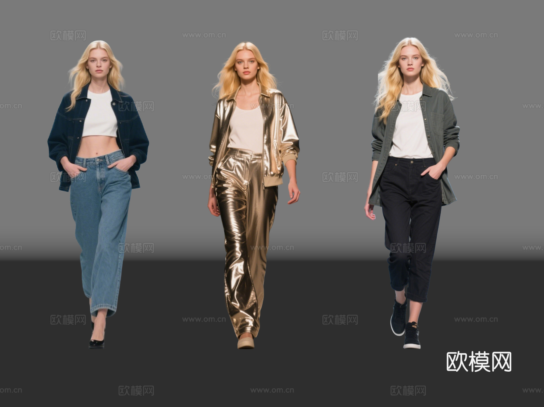 2D现代美女 现代人物 商业街拍 站姿美女 女人 休闲美女su模型