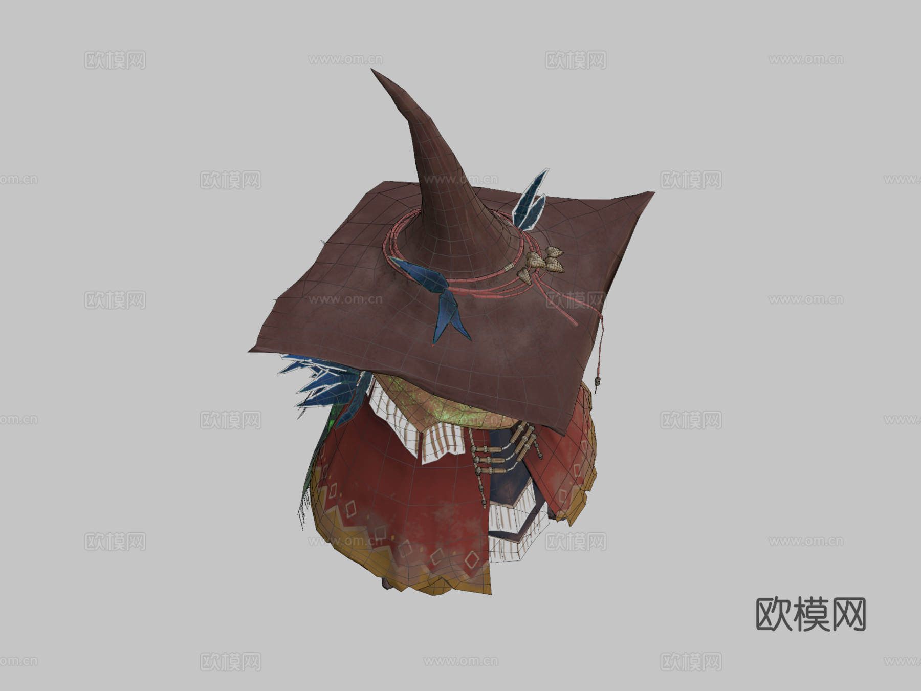 狂野女巫原生种su模型