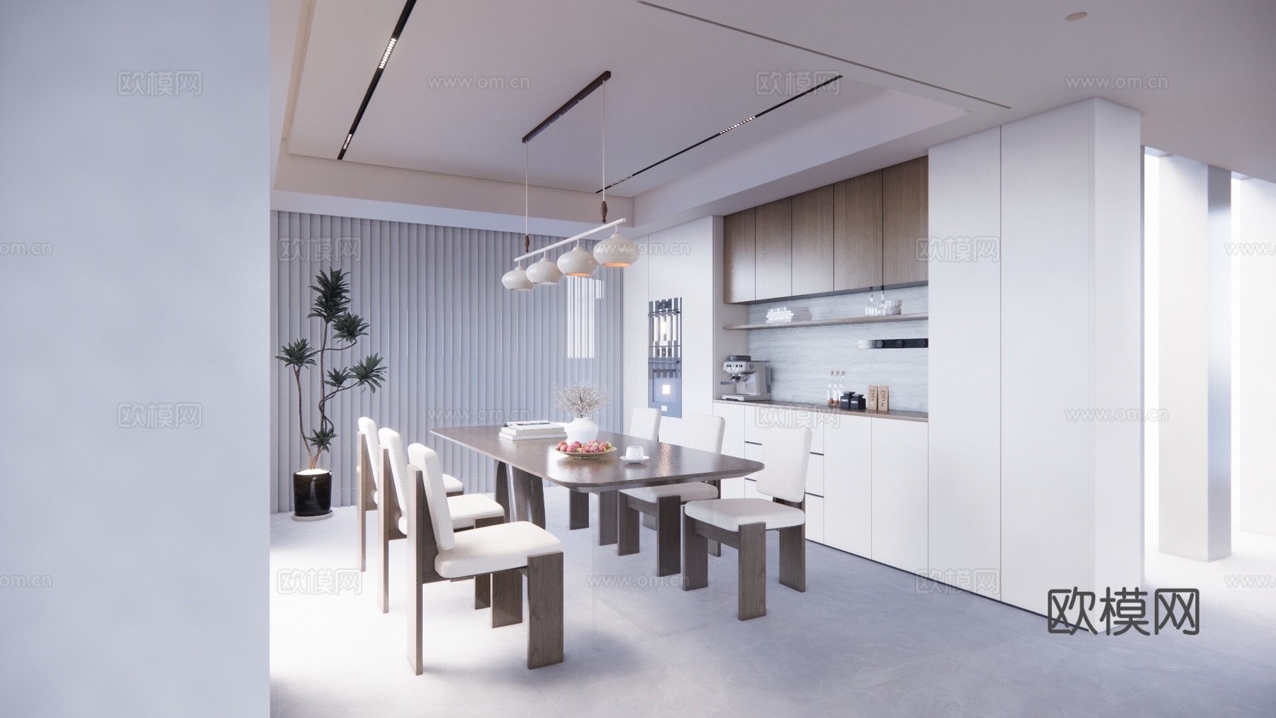 客餐厅 家装 阳台su模型