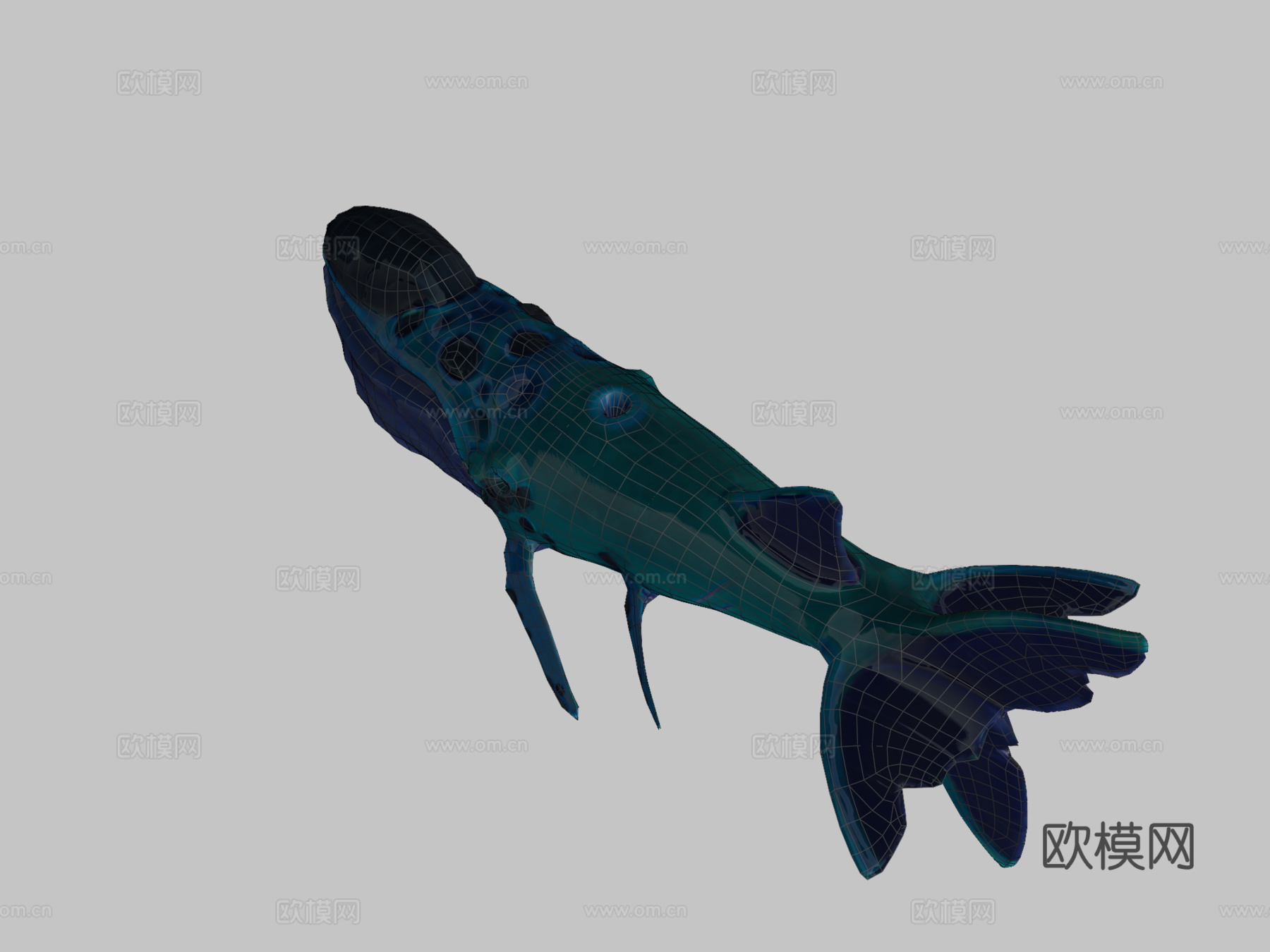 太空鲸卡鲁格su模型