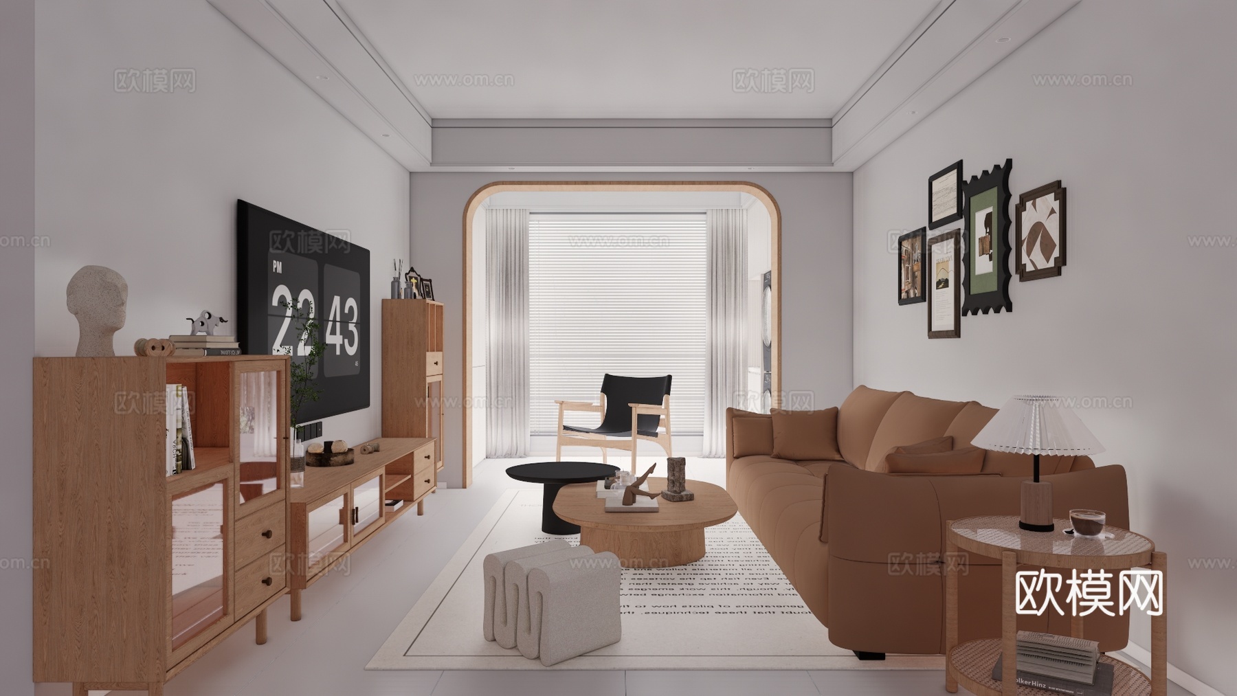 卫生间 餐厅 卧室 茶室 阳台su模型