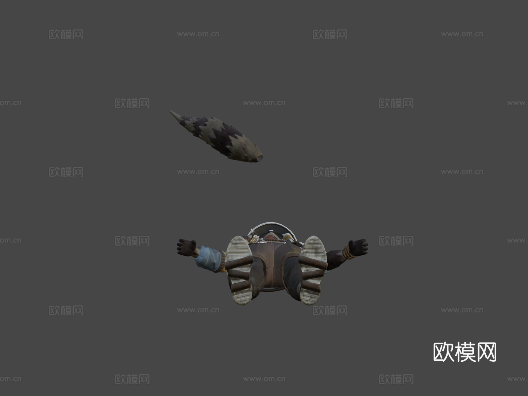 鲁弗斯堡垒之夜皮肤su模型