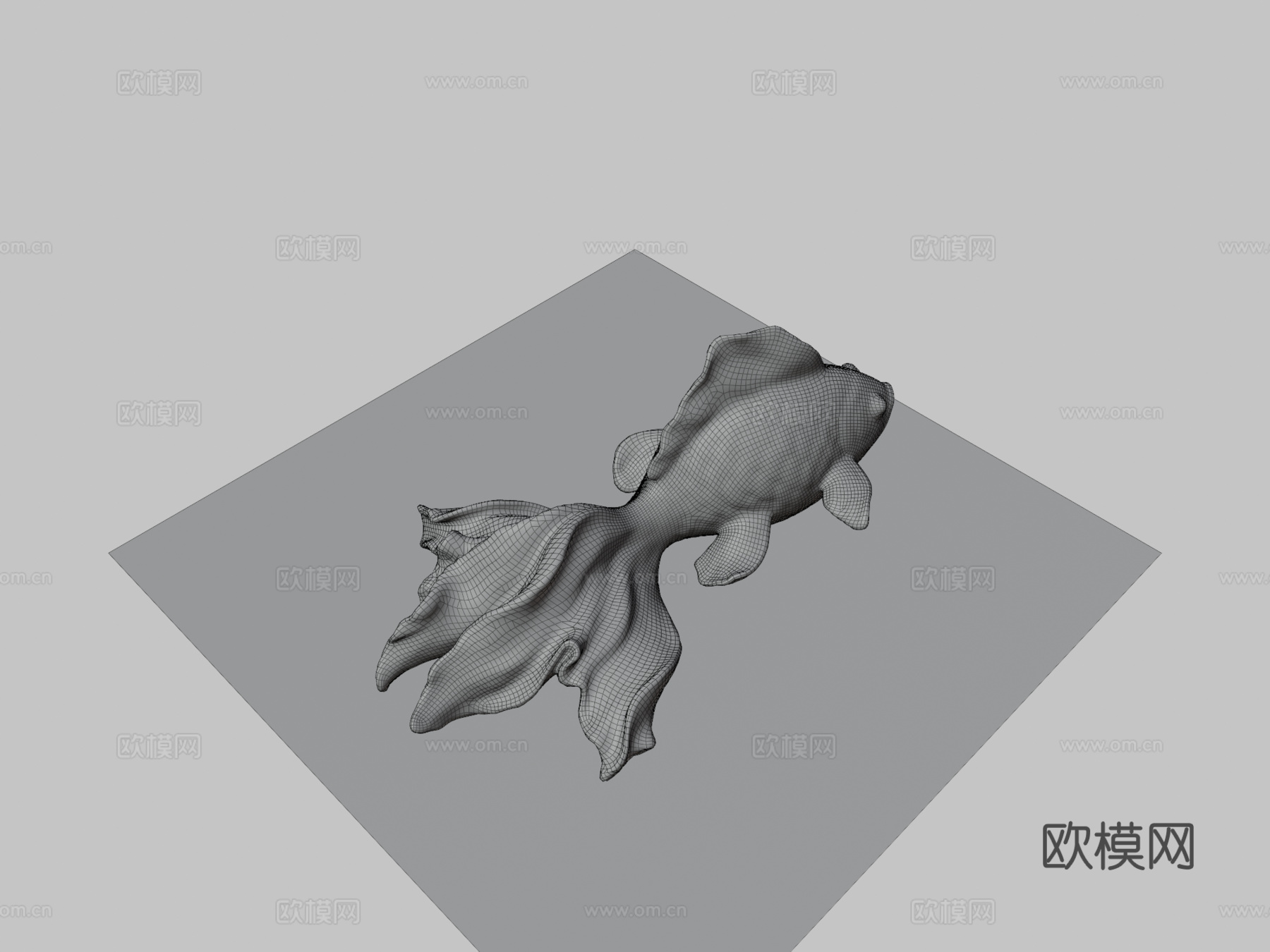 鱼4K烘焙材质测试su模型