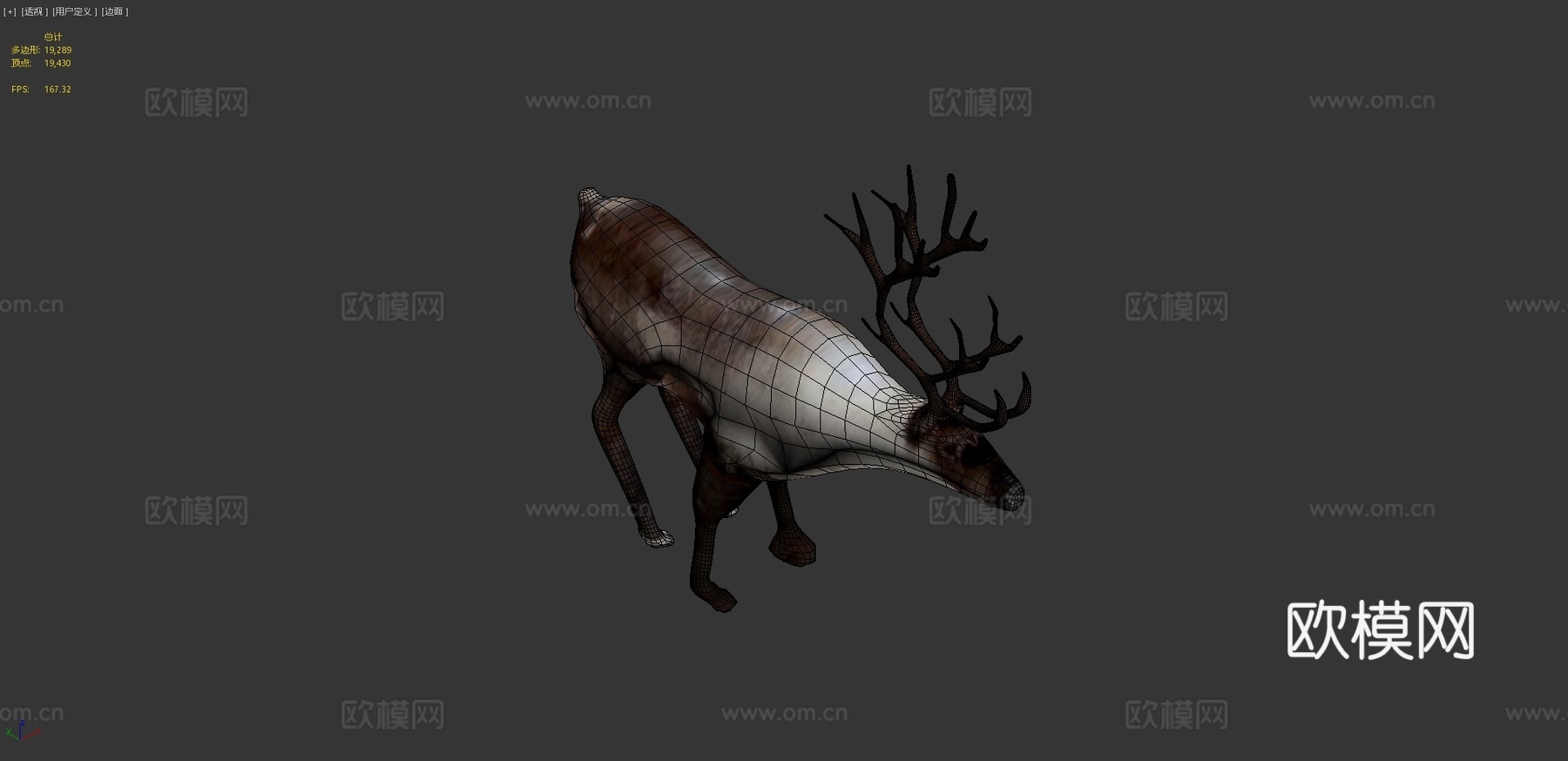 鹿CG模型su模型