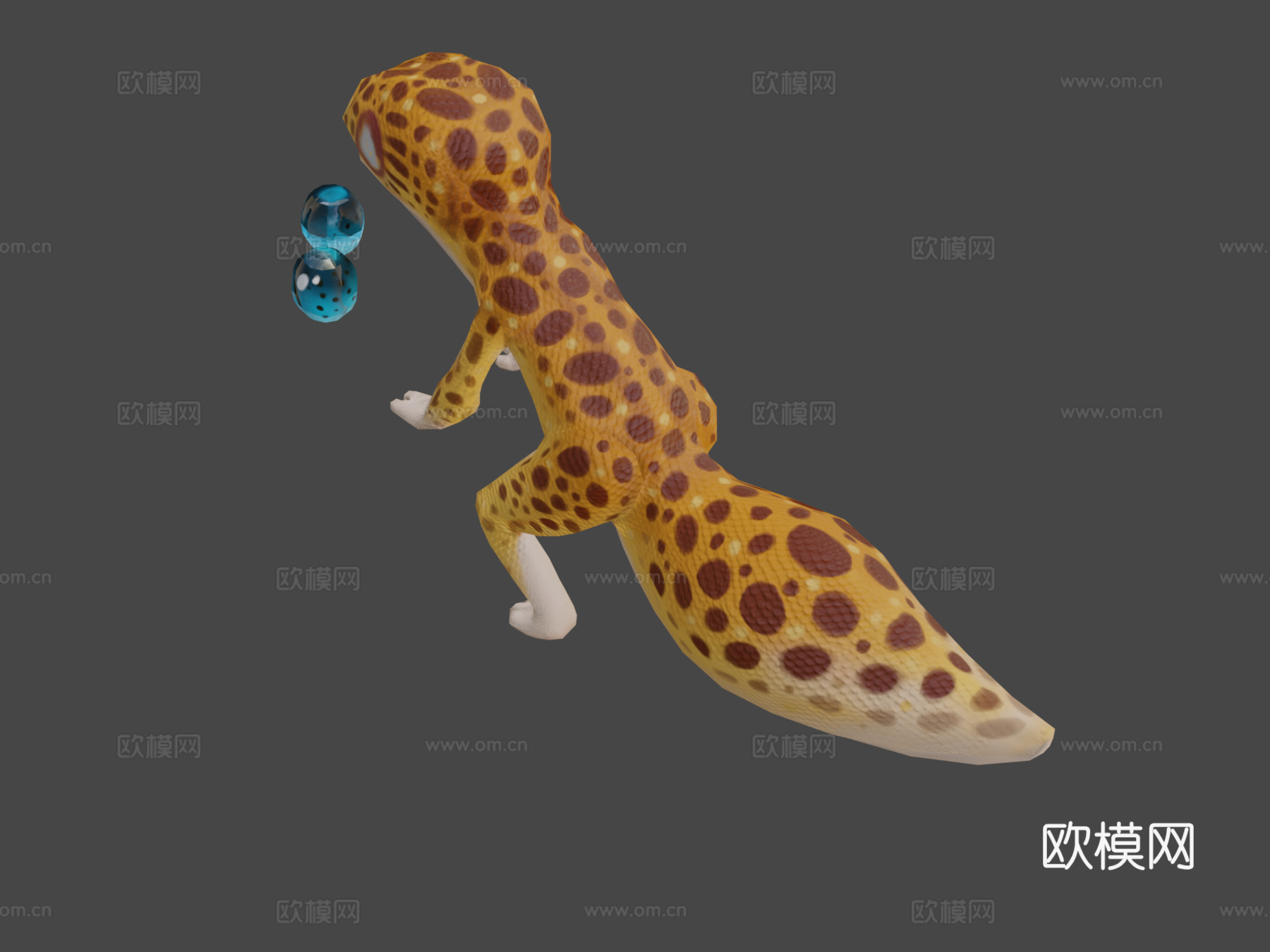 害羞豹猎手手绘su模型