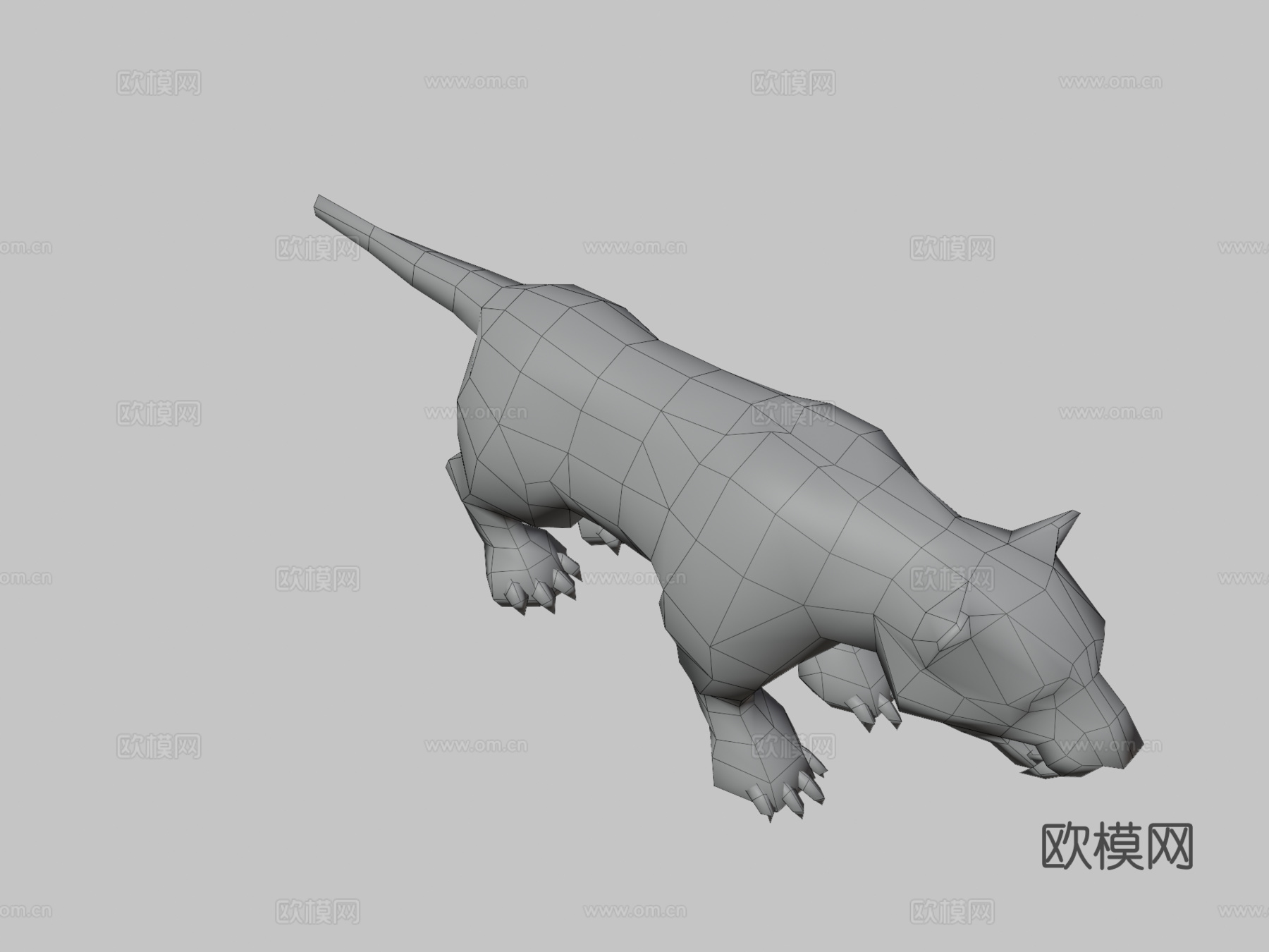 三维实时幻想坐骑虎su模型下载（渲染图3）
