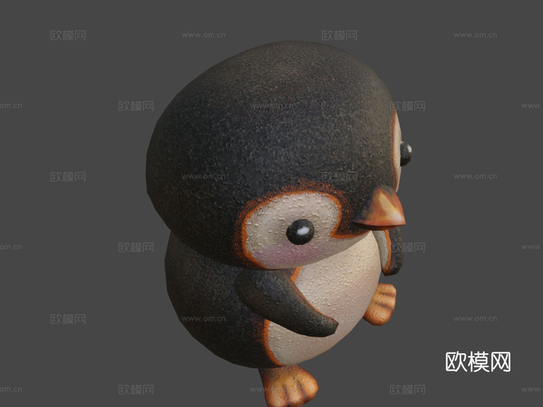 可爱胖企鹅su模型