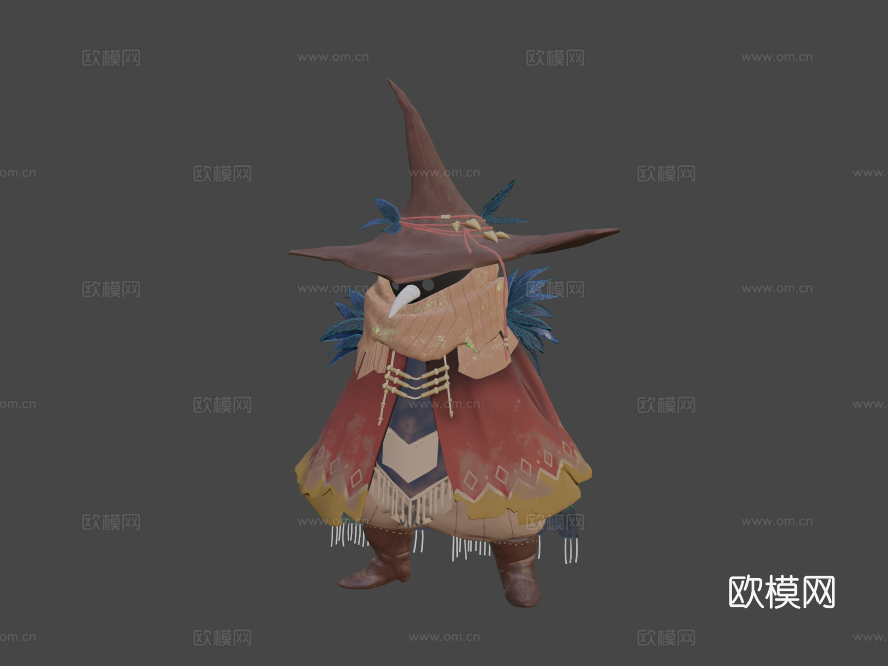 狂野女巫原生种su模型