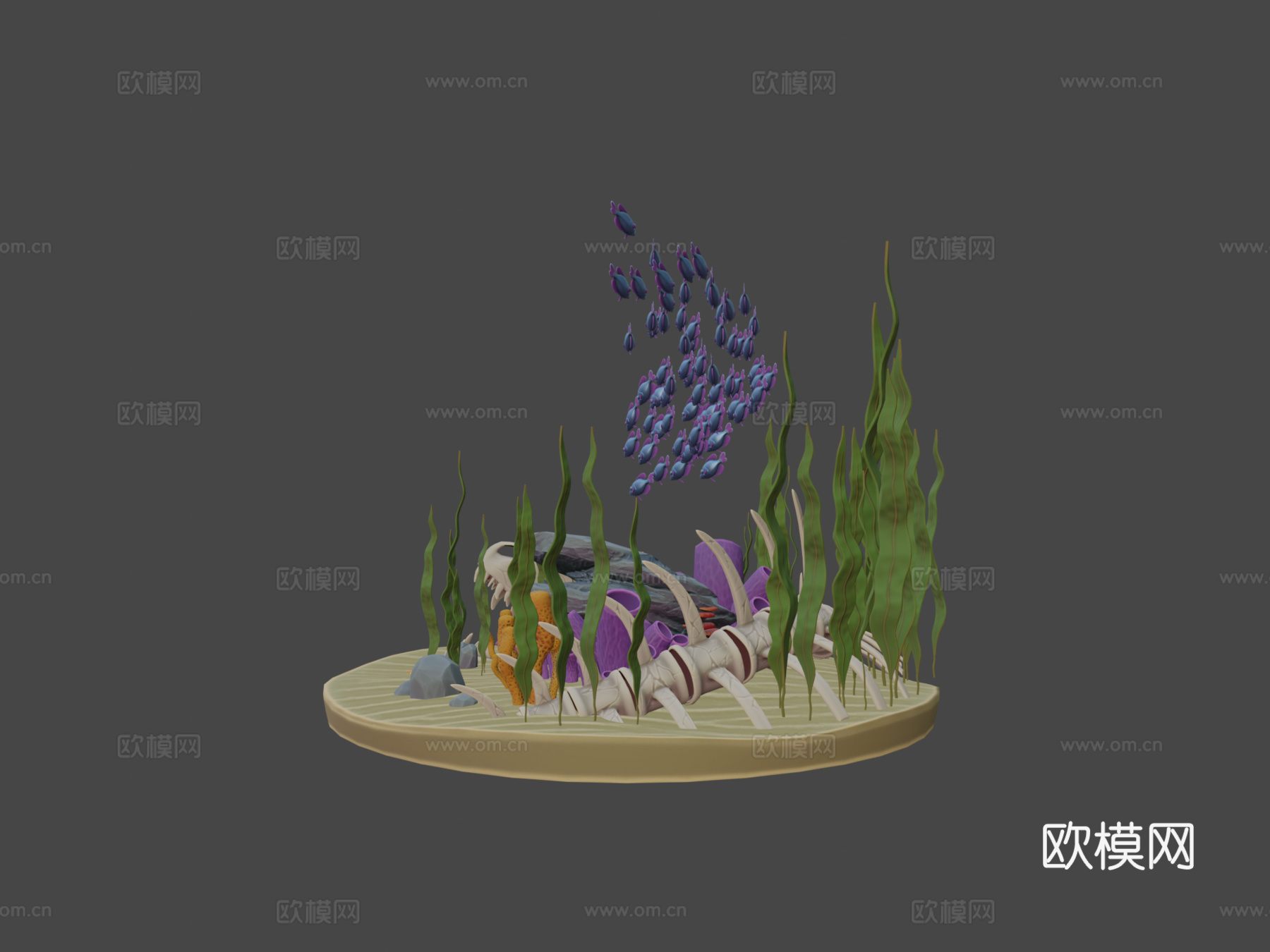 水下环境su模型下载（渲染图5）