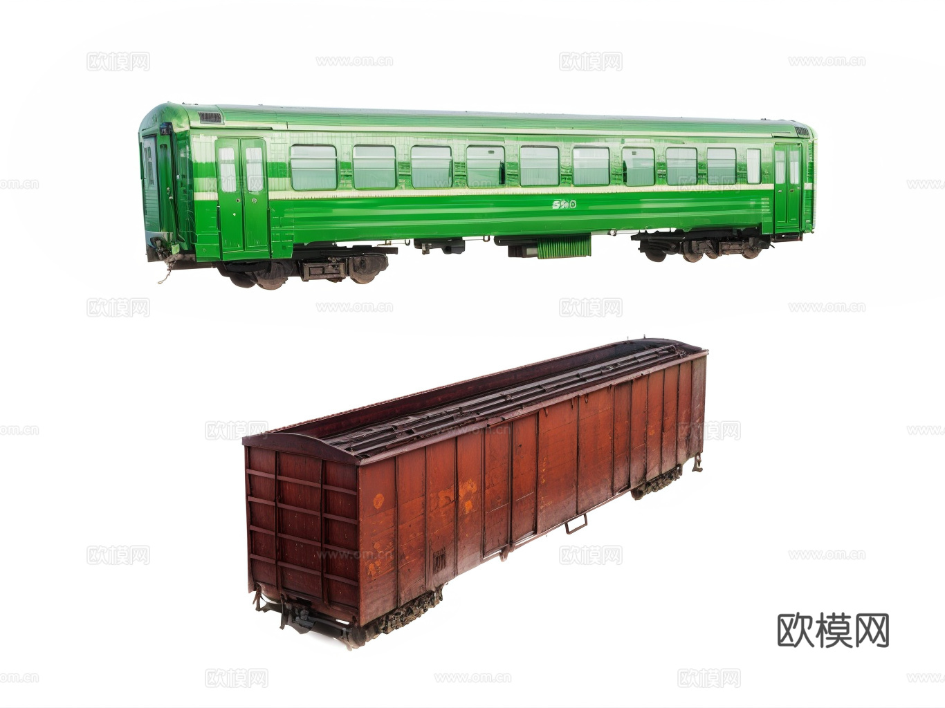 火车车厢su模型