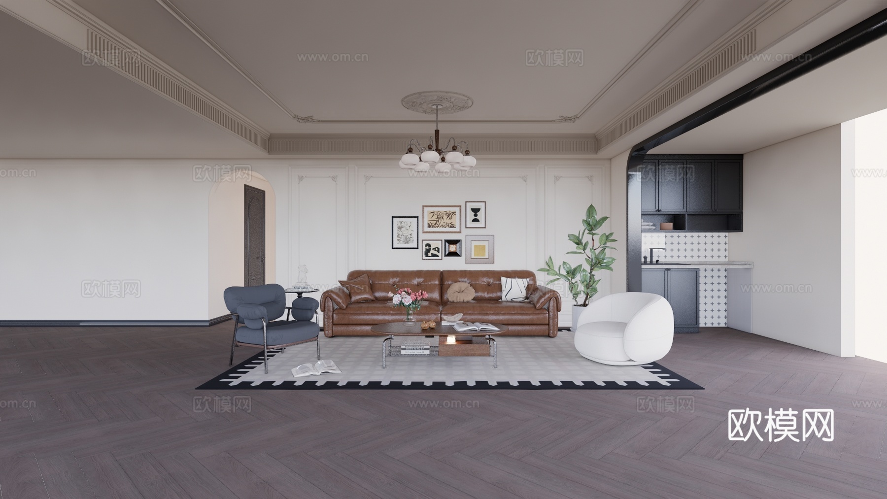 茶室 卧室 餐厅 家装 衣帽间 客餐厅 卫生间su模型