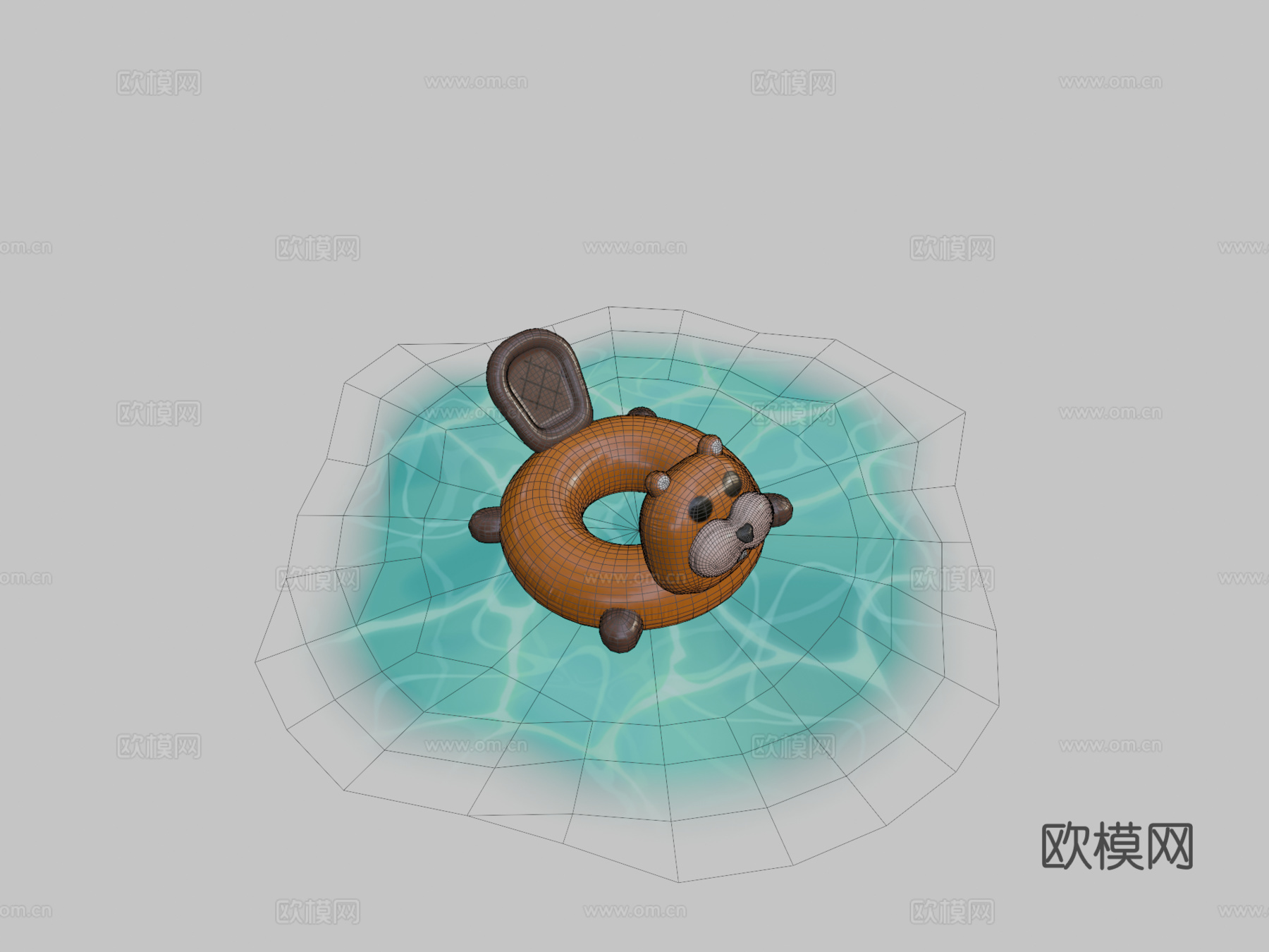 充气河狸su模型