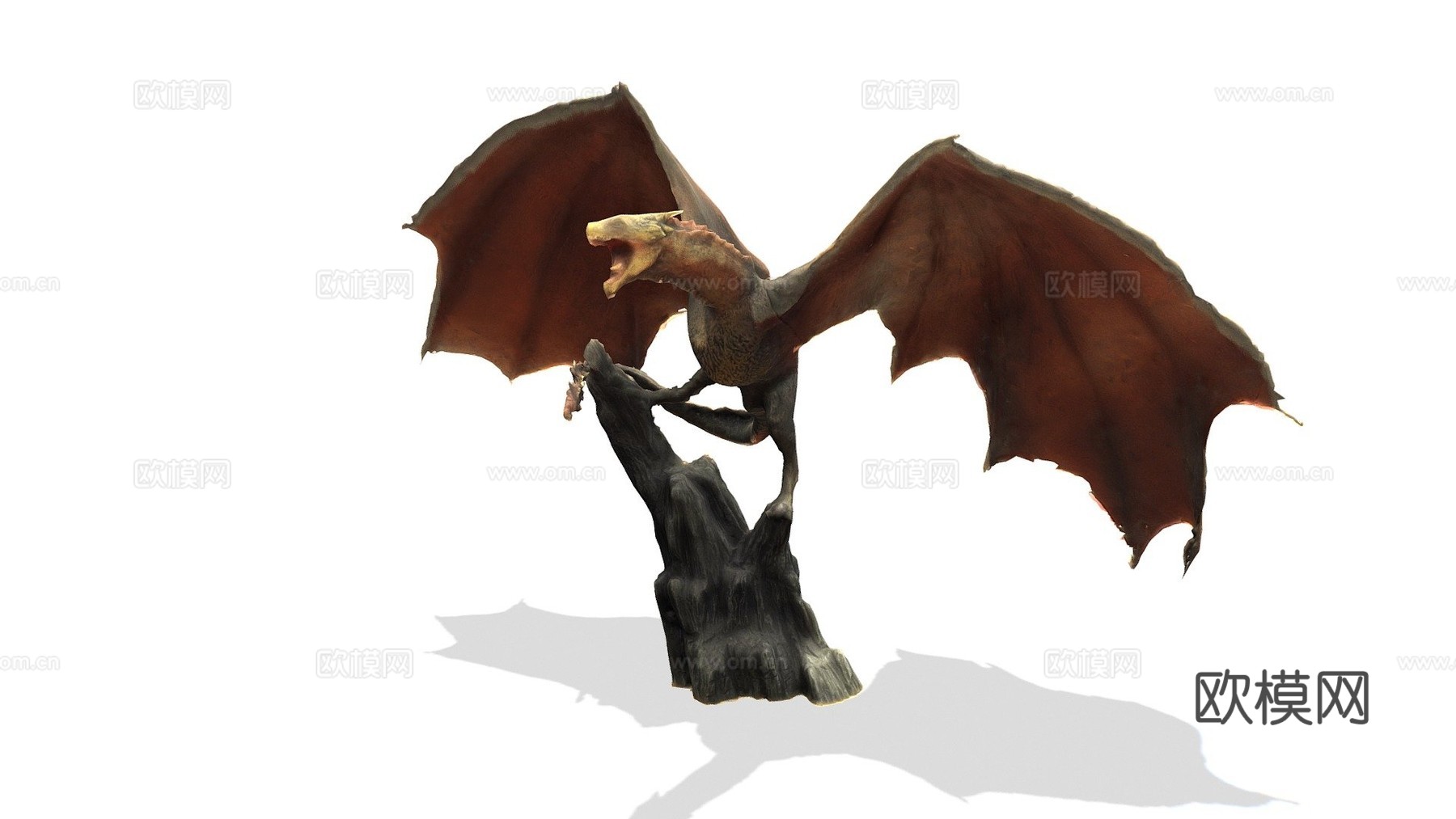 权力的游戏卓耿树脂雕像扫描su模型