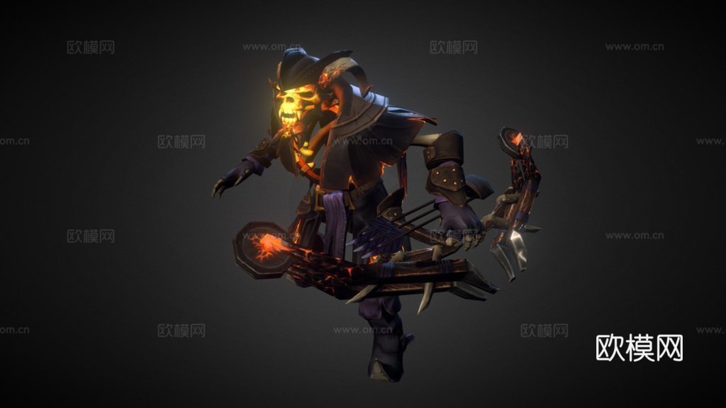 Dota2忧郁弓箭手su模型