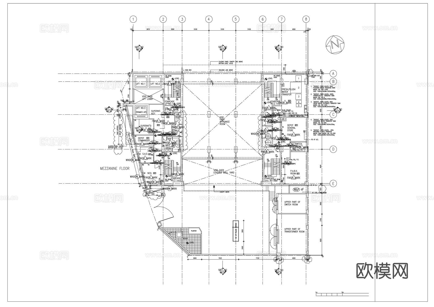 平面布置图cad施工图