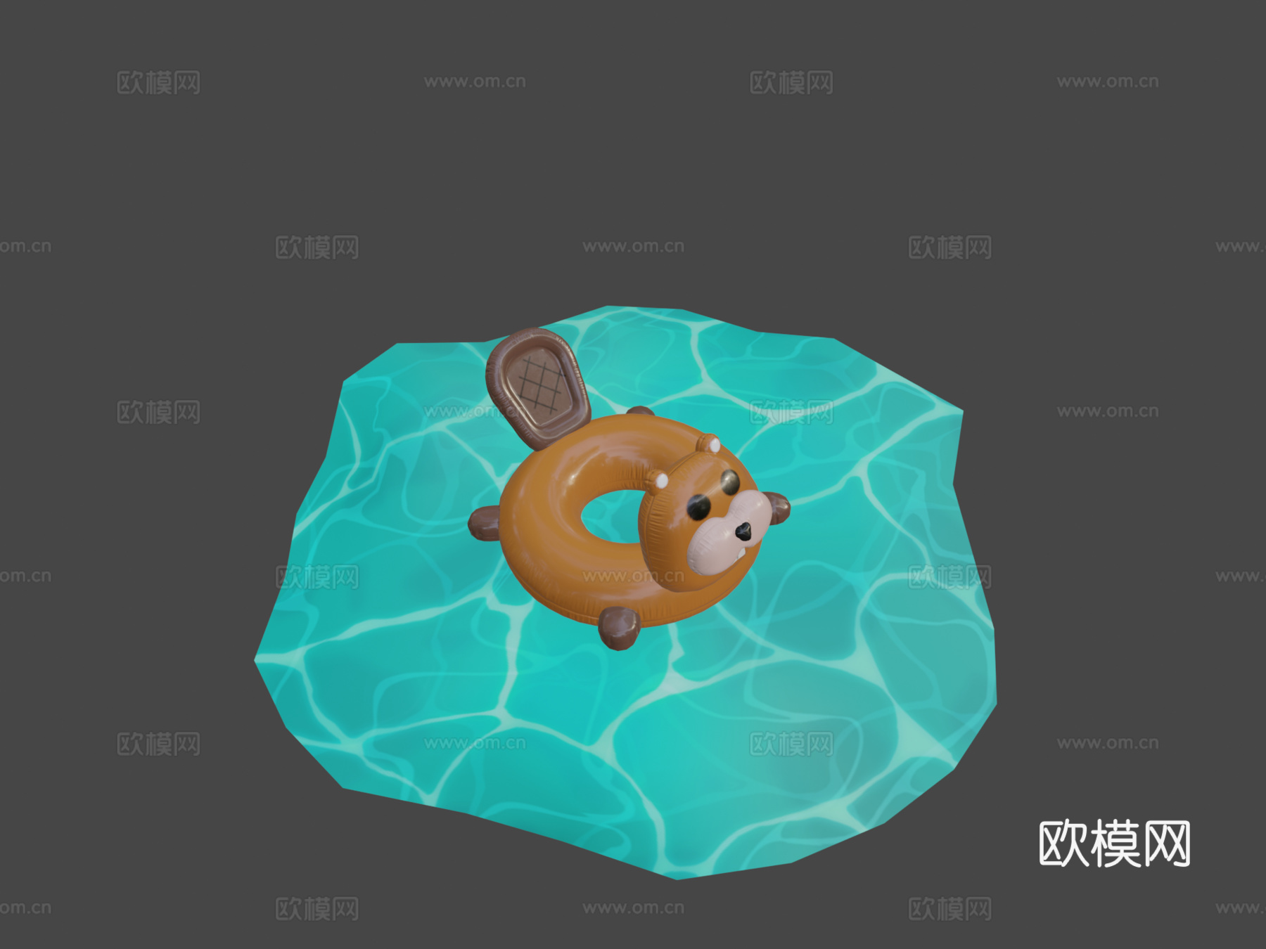 充气河狸su模型