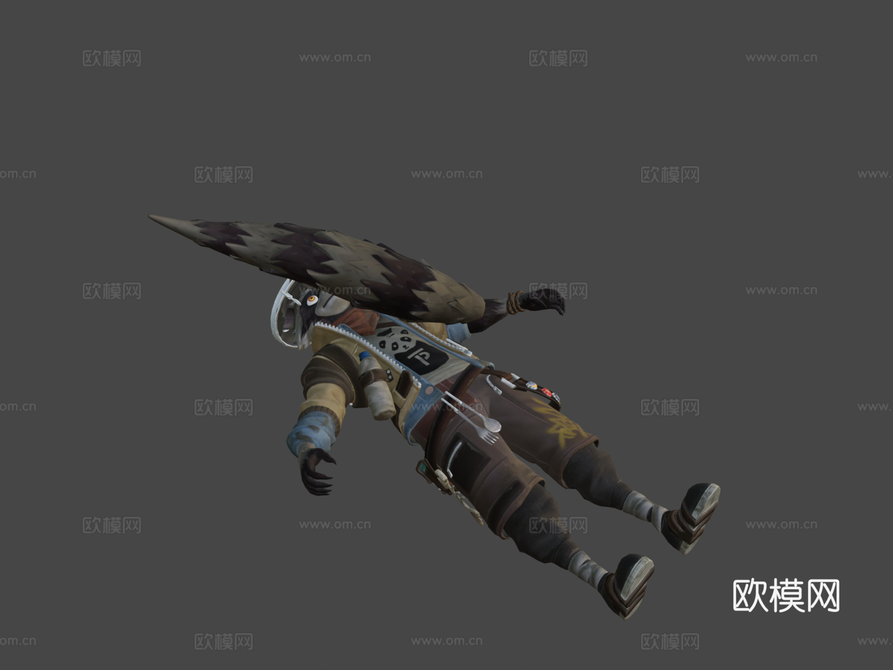 鲁弗斯堡垒之夜皮肤su模型