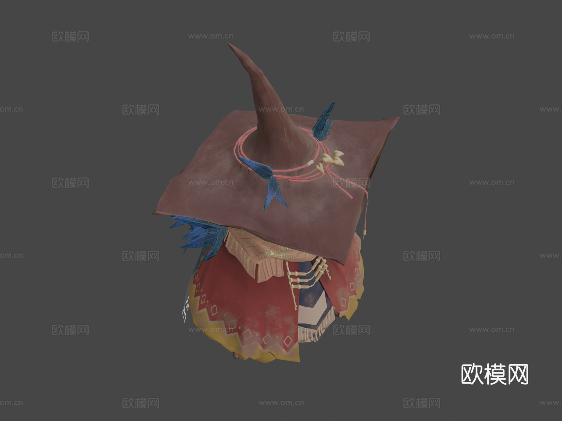 狂野女巫原生种su模型