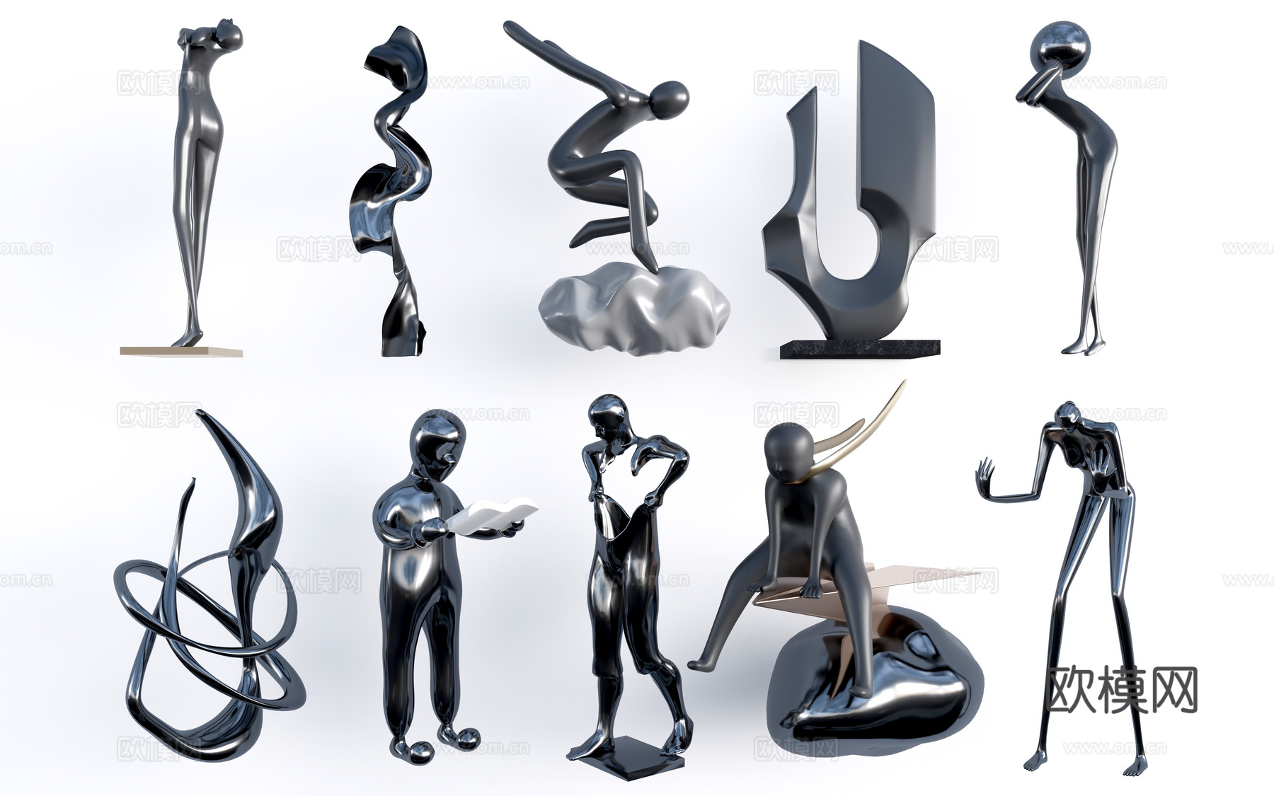 现代货架 货柜 文创展架 烟酒展示架su模型