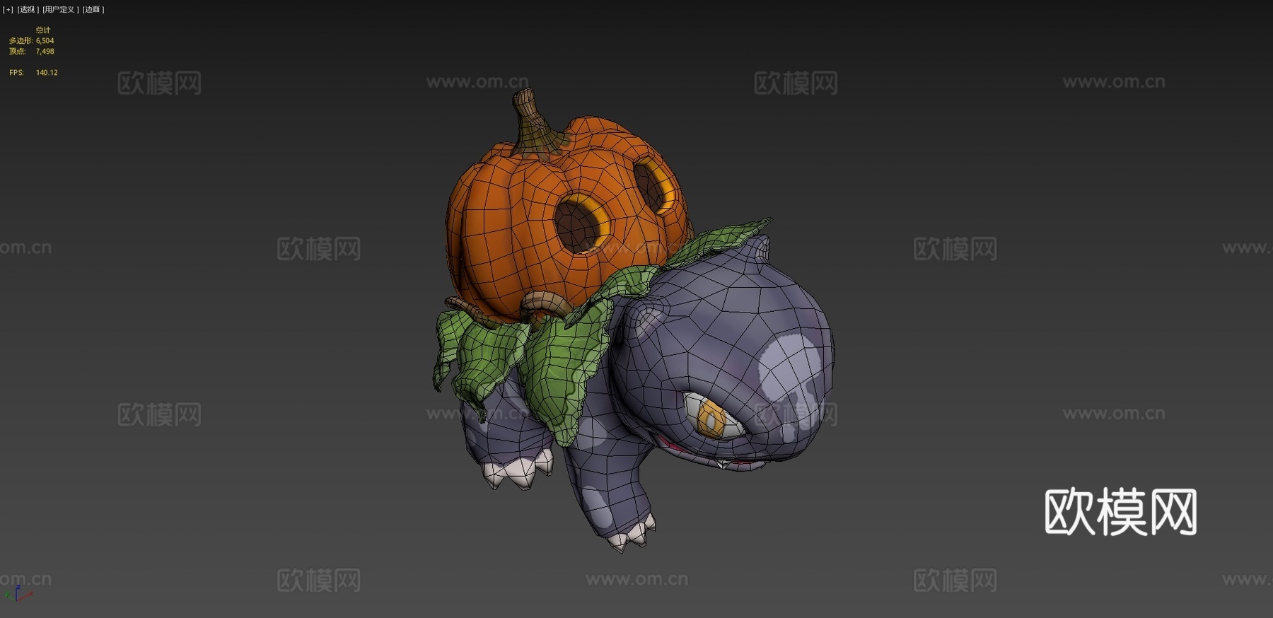 万圣节妙蛙种子su模型