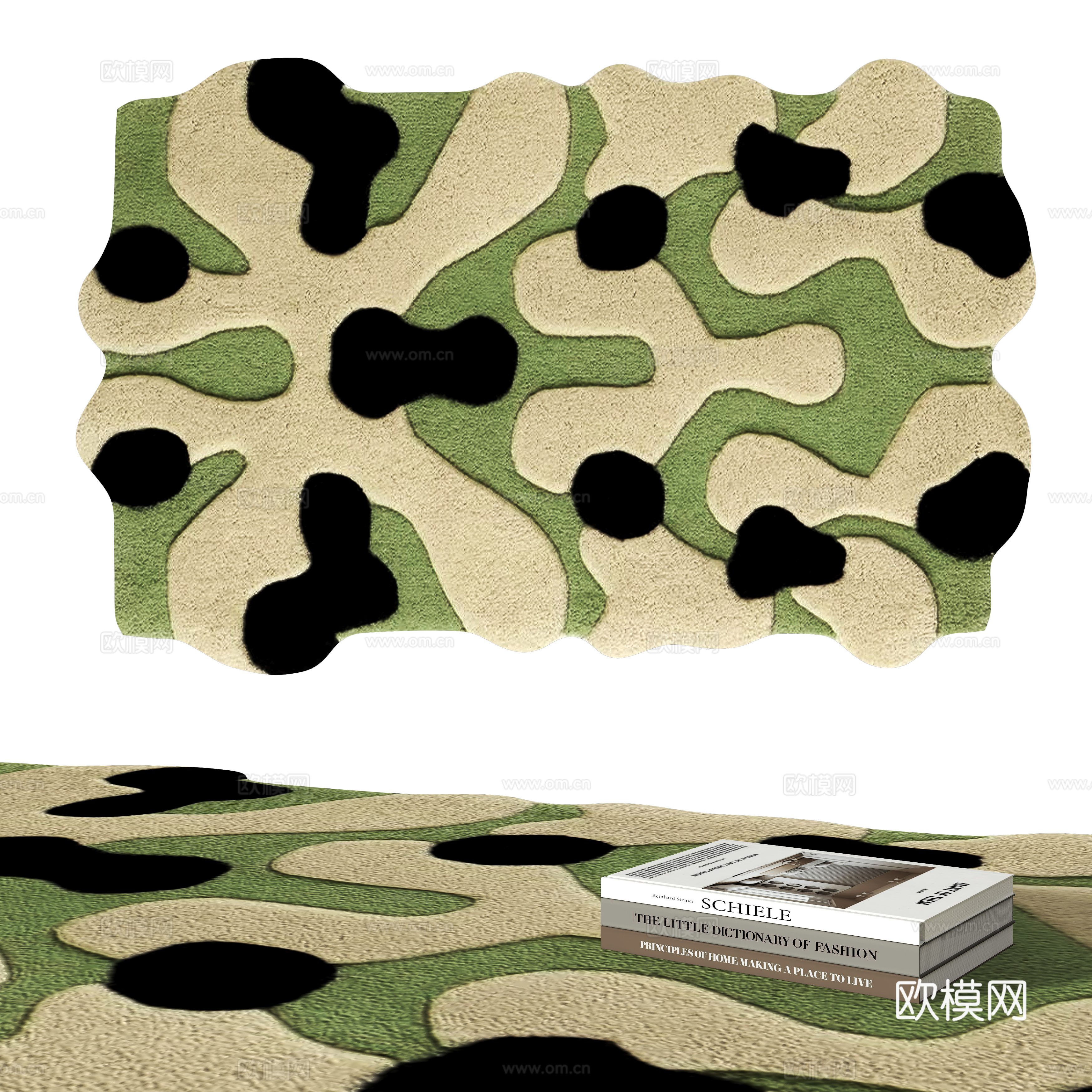 现代地毯su模型